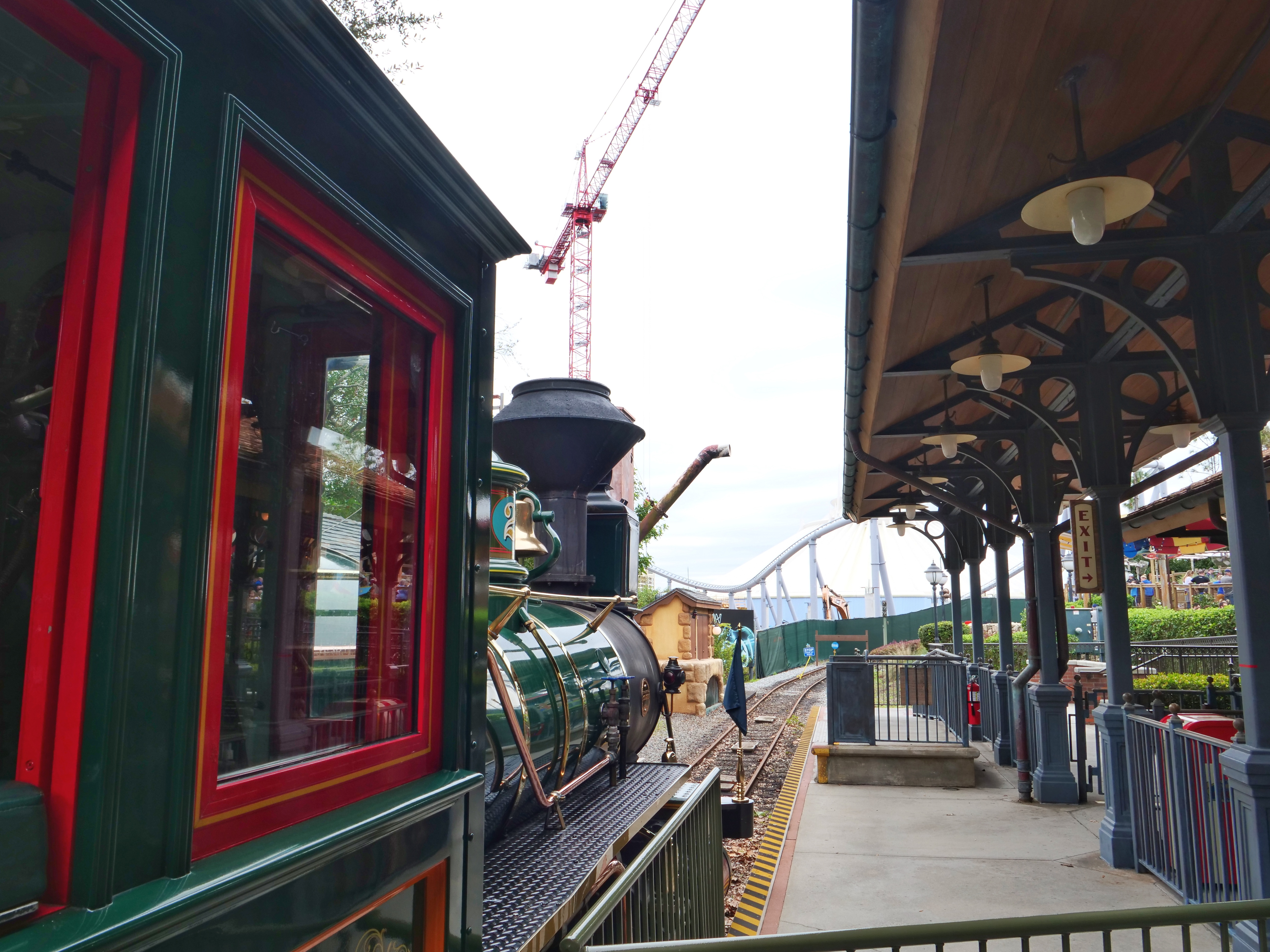 Fantasyland Station Train Exhibit Locomotive