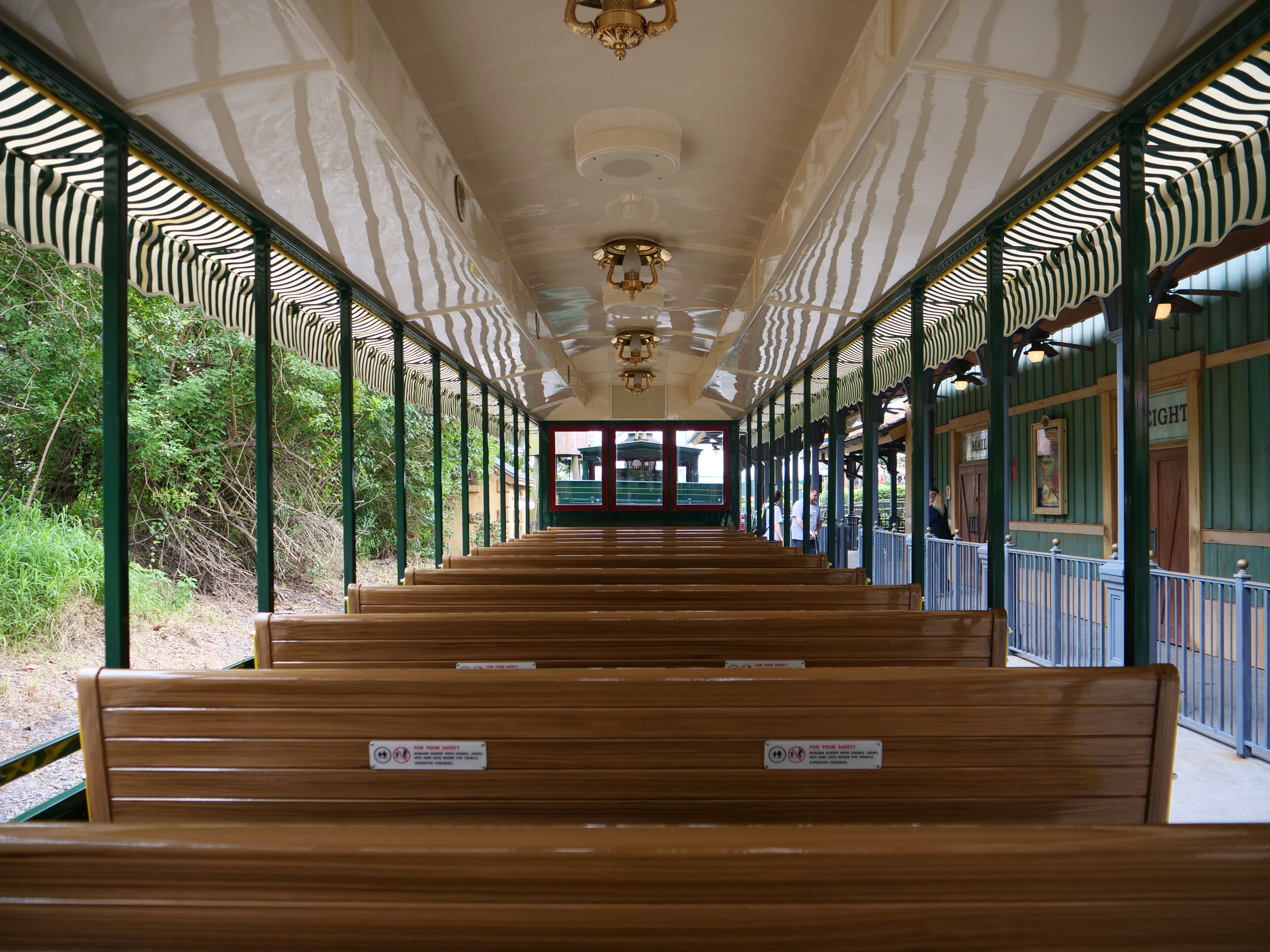 Fantasyland Station Train Exhibit Seating Car