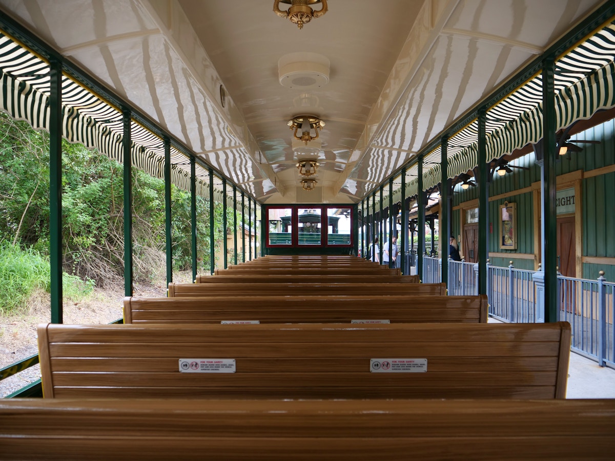 Fantasyland Station Train Exhibit Seating Car