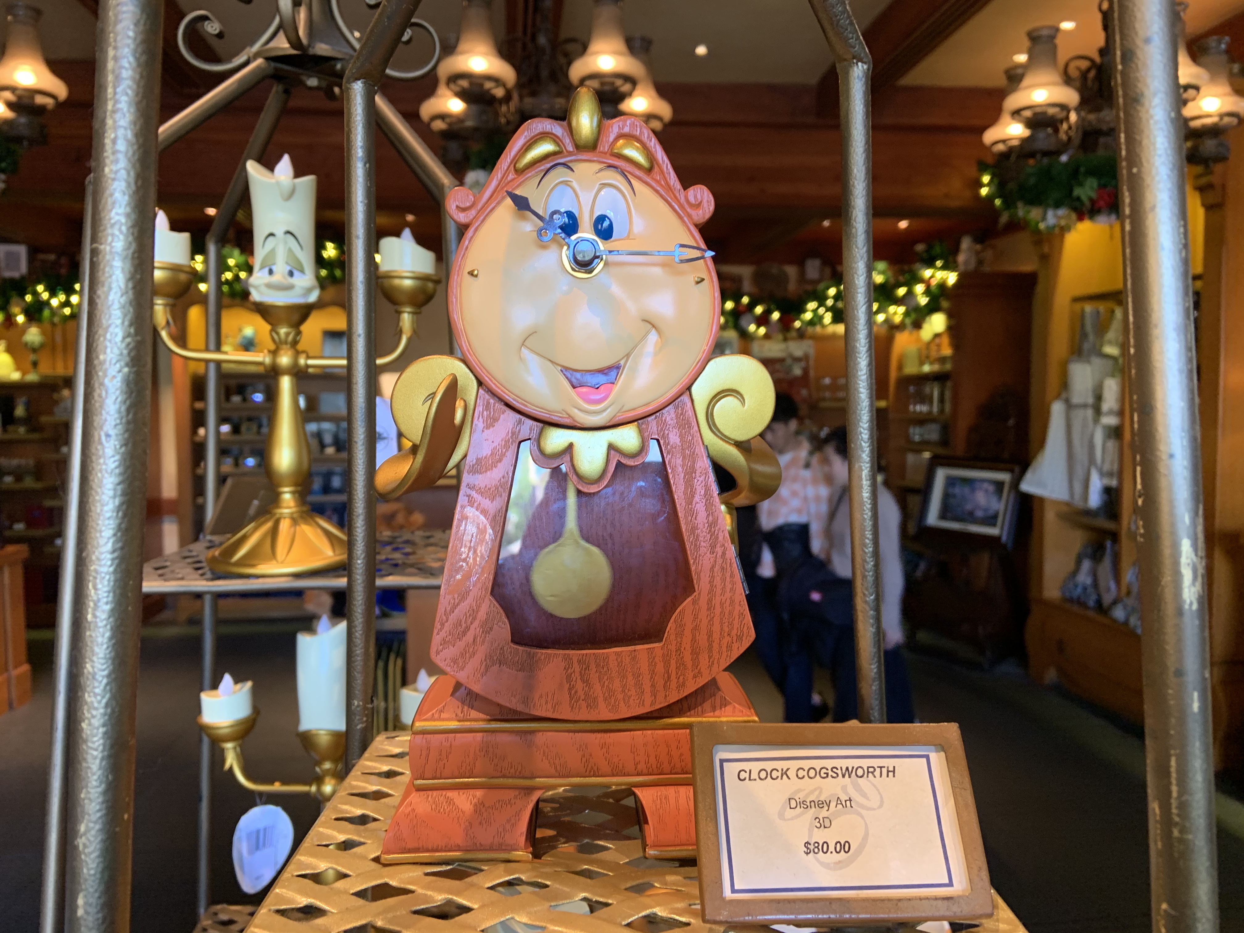 Cogsworth statue 1/1/20