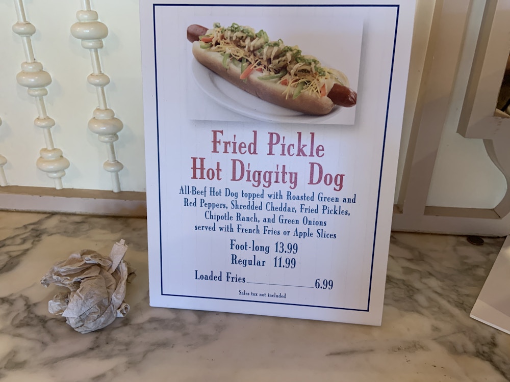 Fried Pickle Hot Dog 1/1/20