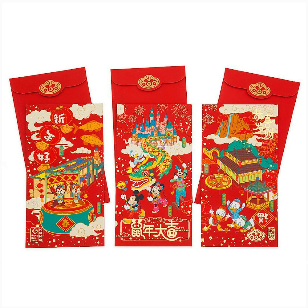 Mickey Mouse and Friends Lunar New Year 2020 Red Packet Envelopes – Walt Disney World - $9.99