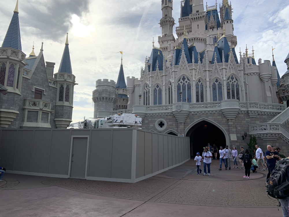 Castle Christmas light removal 1/19/20