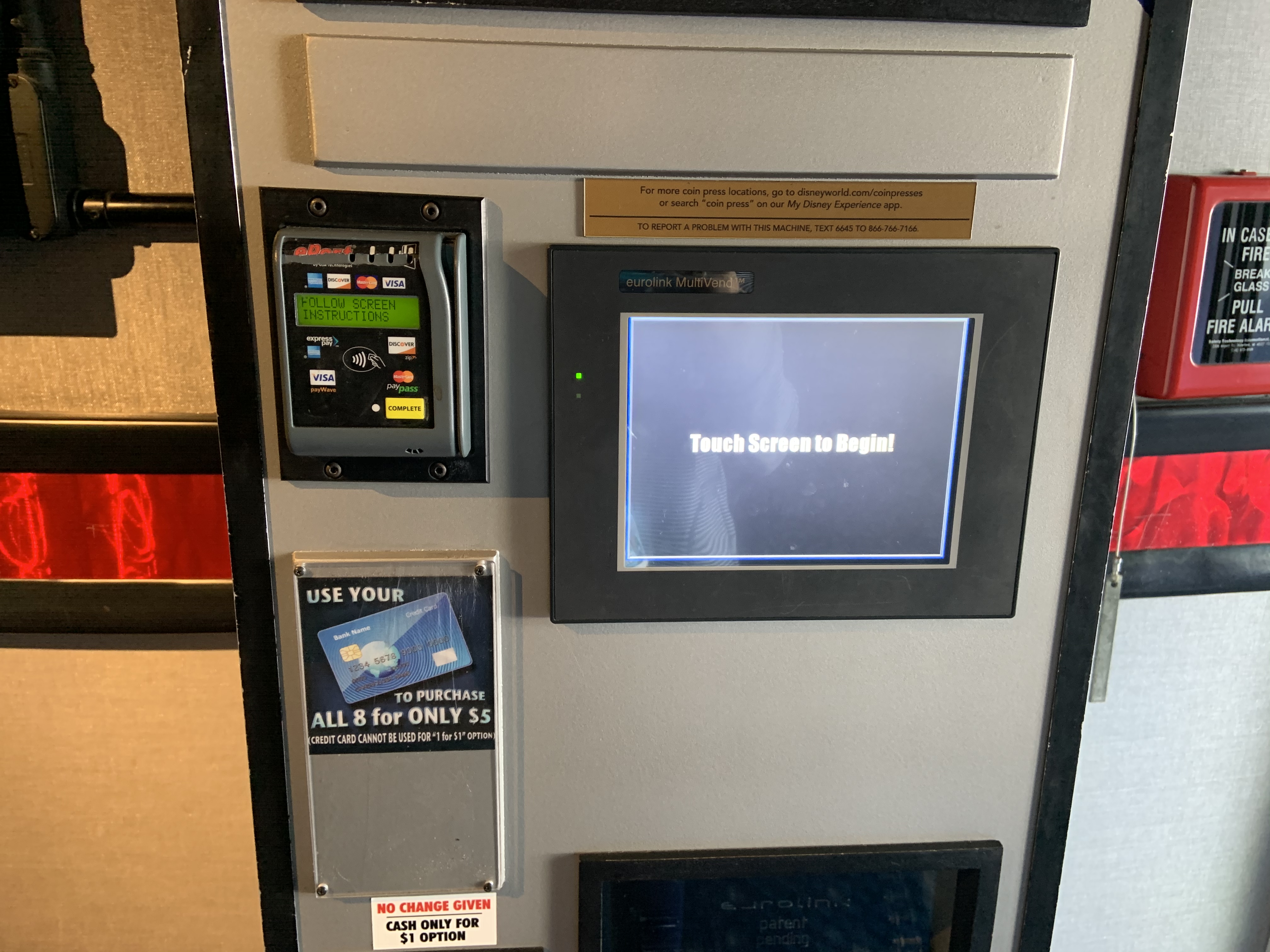 New penny machine Mission Space 1/8/20 3