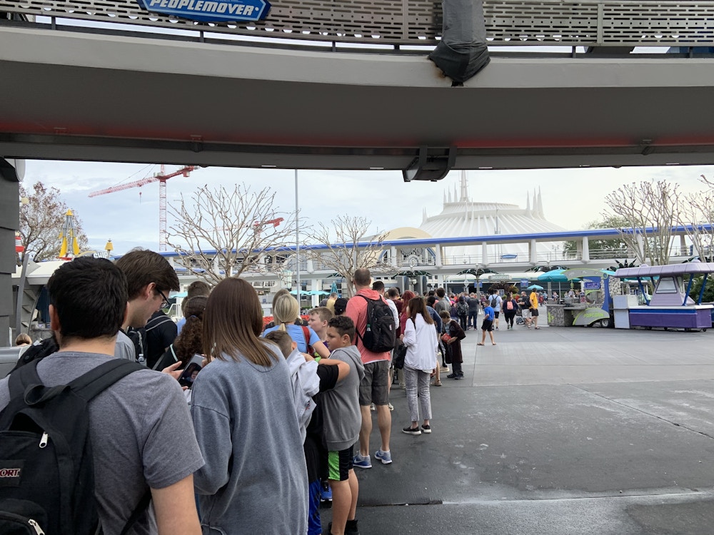 Space Mountain line 1/19/20