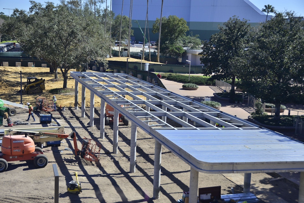 EPCOT Entrance Construction 1 28 20 security above.JPG?auto=compress%2Cformat&fit=scale&h=667&ixlib=php 1.2