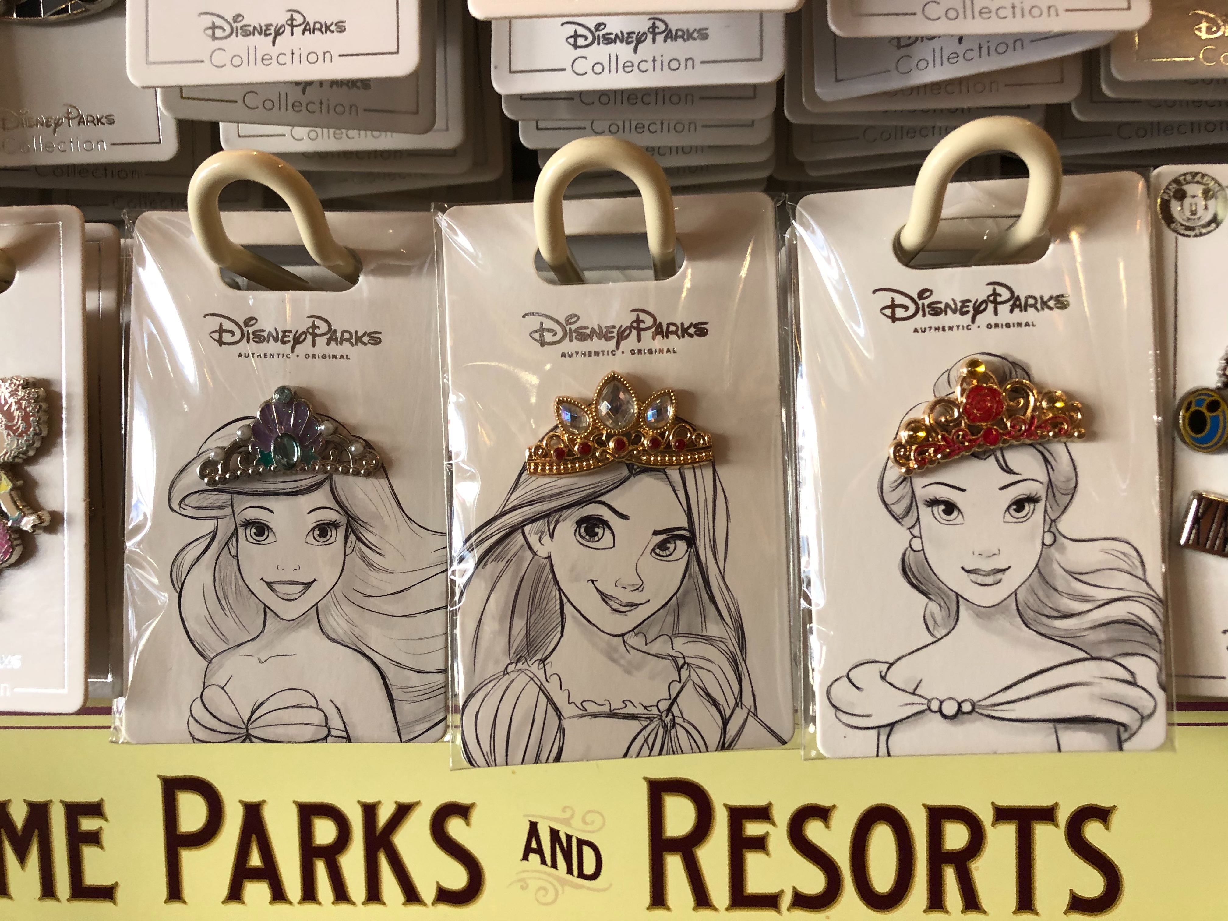 PHOTOS: New Disney Princess Tiara Pins Arrive At Disneyland Resort ...