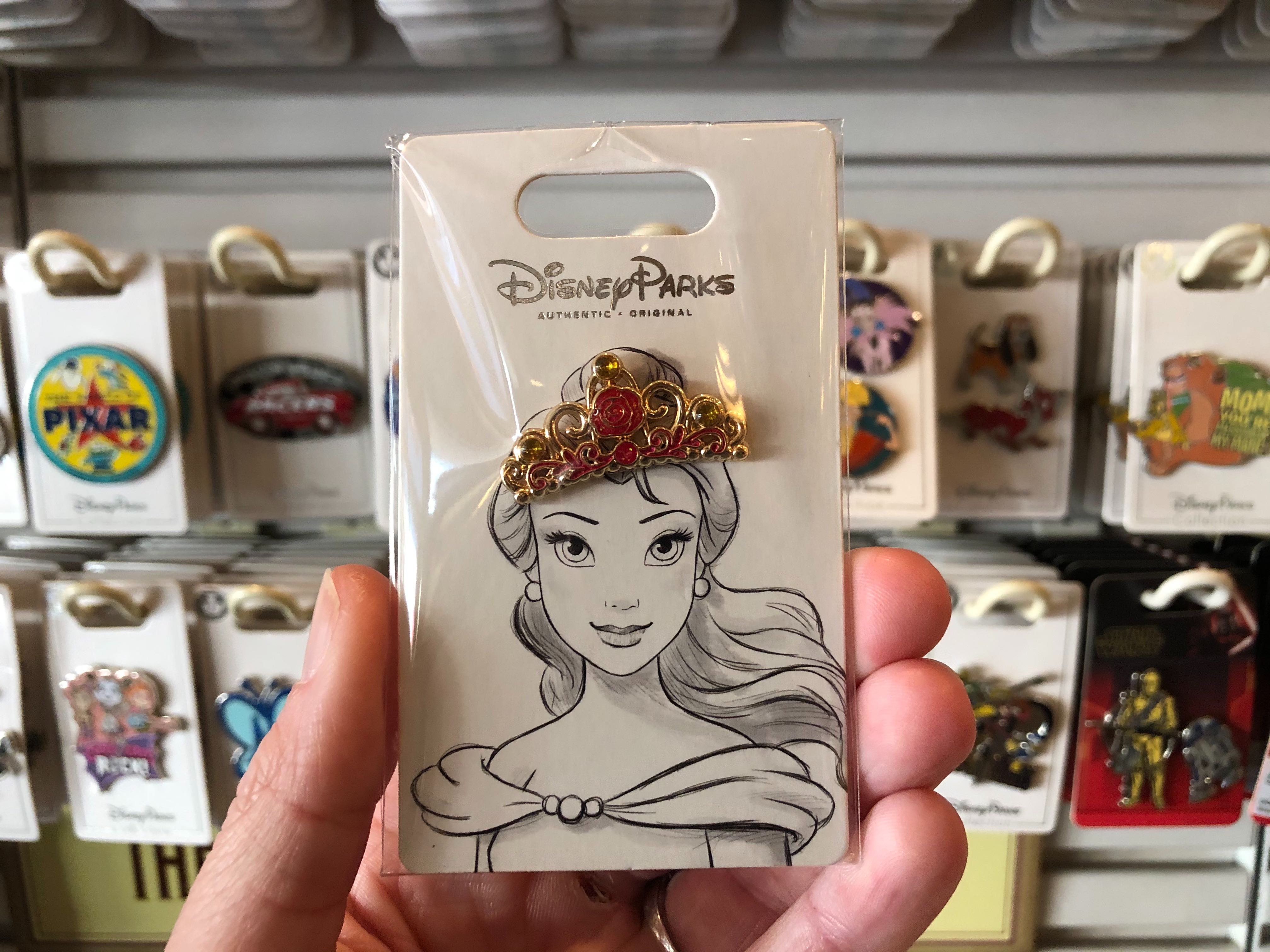PHOTOS New Disney Princess Tiara Pins Arrive at Disneyland Resort