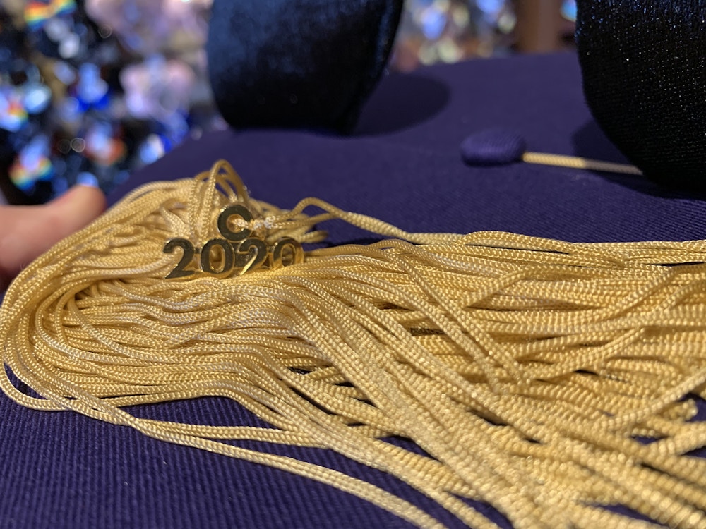 Mickey Ear Graduation Cap "Class of 2020" Close Up Tassel