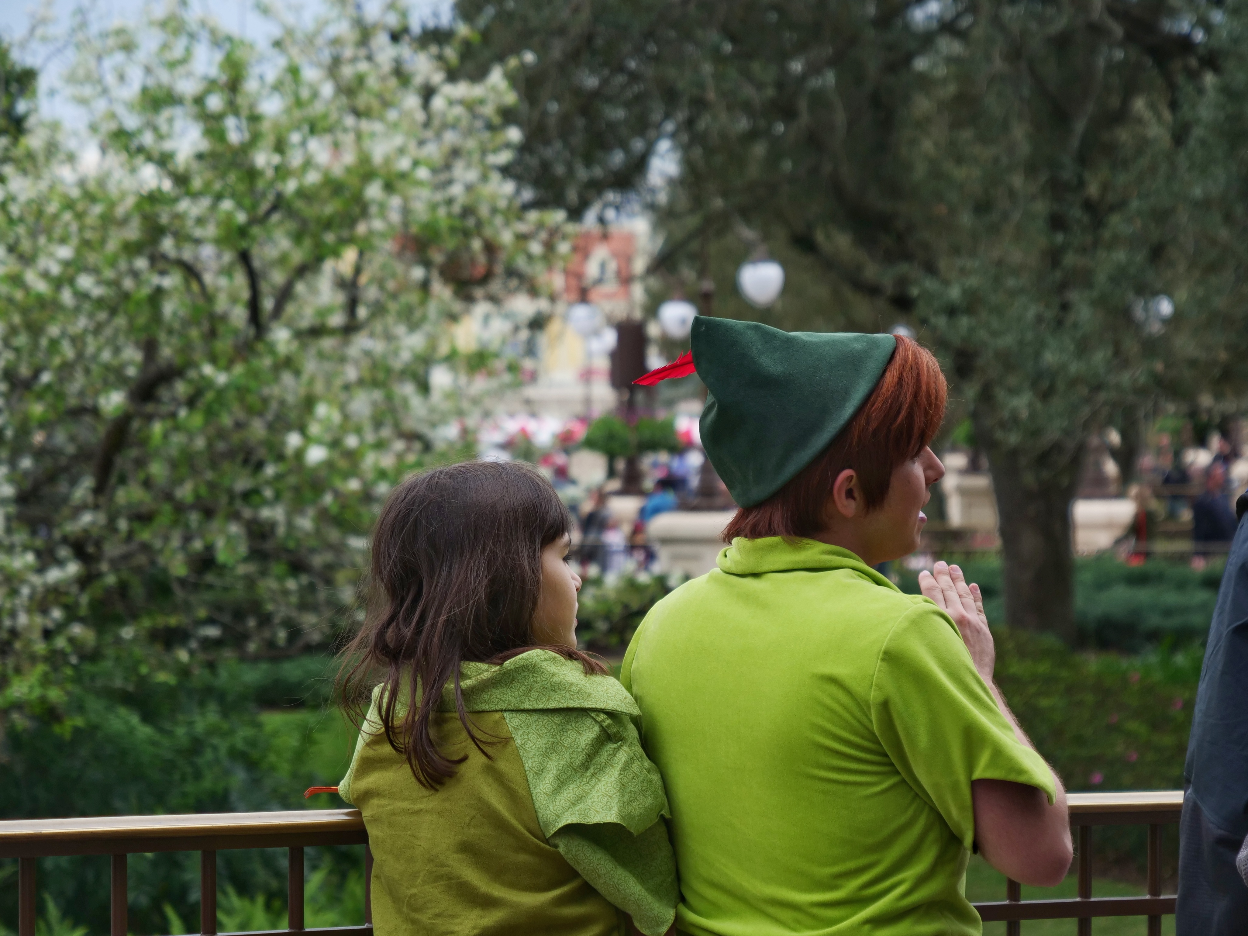 Peter Pan Next to Kid