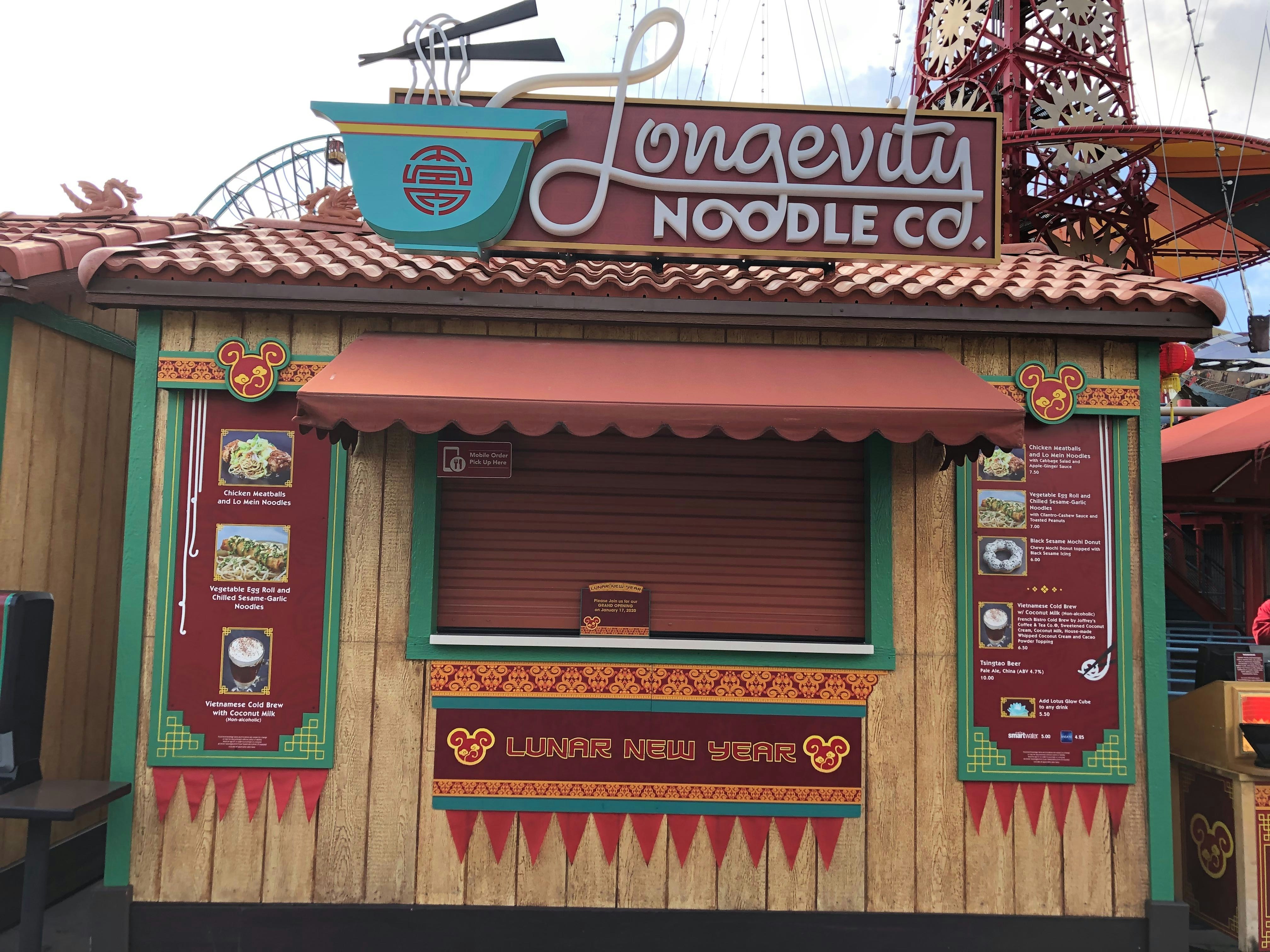 Longevity Noodle Co. at Disney California Adventure Lunar New Year 2020