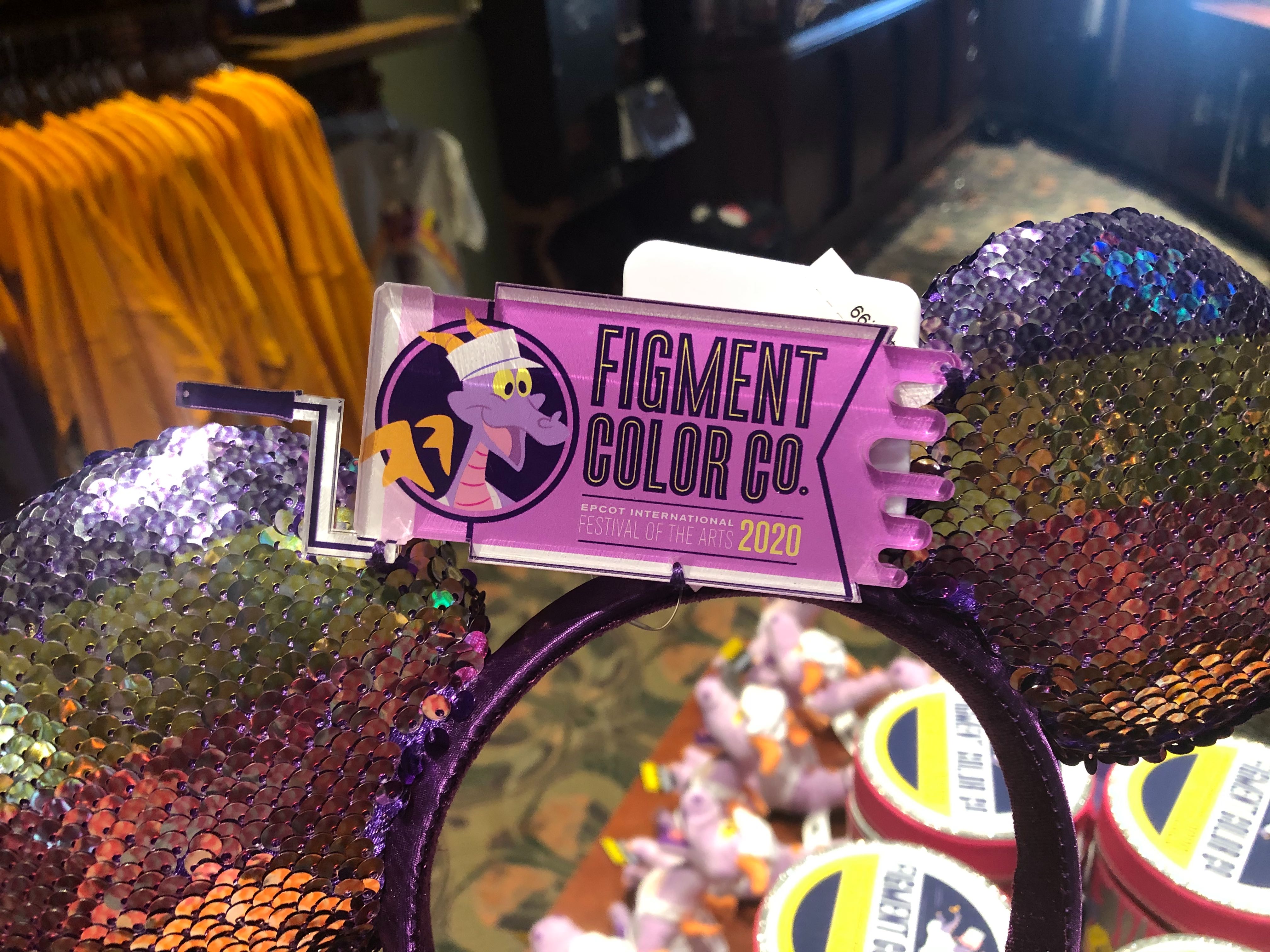 Disney Epcot 2020 Festival Of The Arts Figment Color Co Minnie Ears Headband NWT 