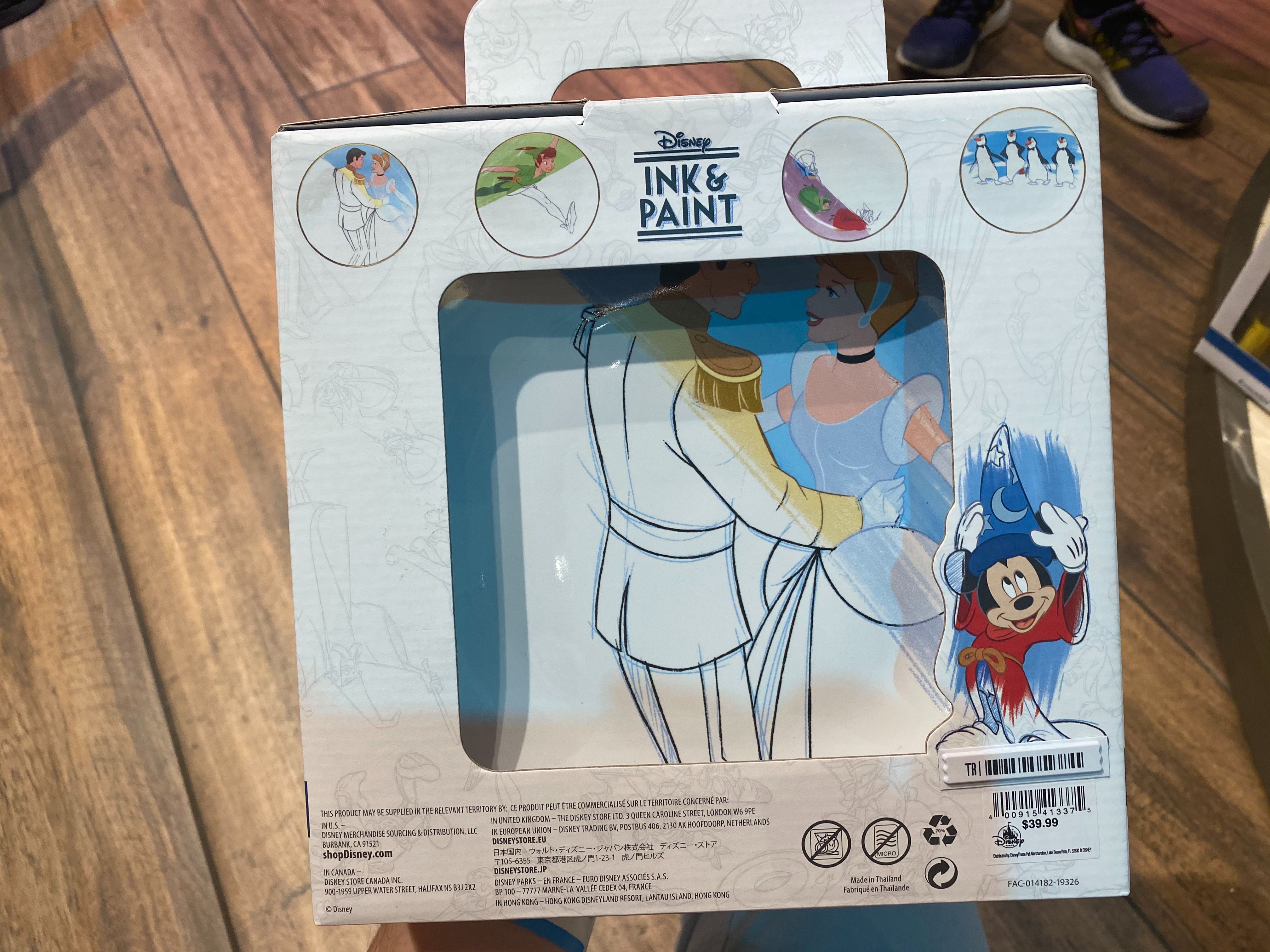 Details about   Disney Parks Ink & Paint Pinocchio wooden model and paint set NEW 