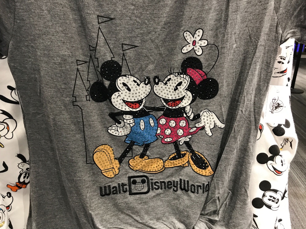 mickey and minnie women's top