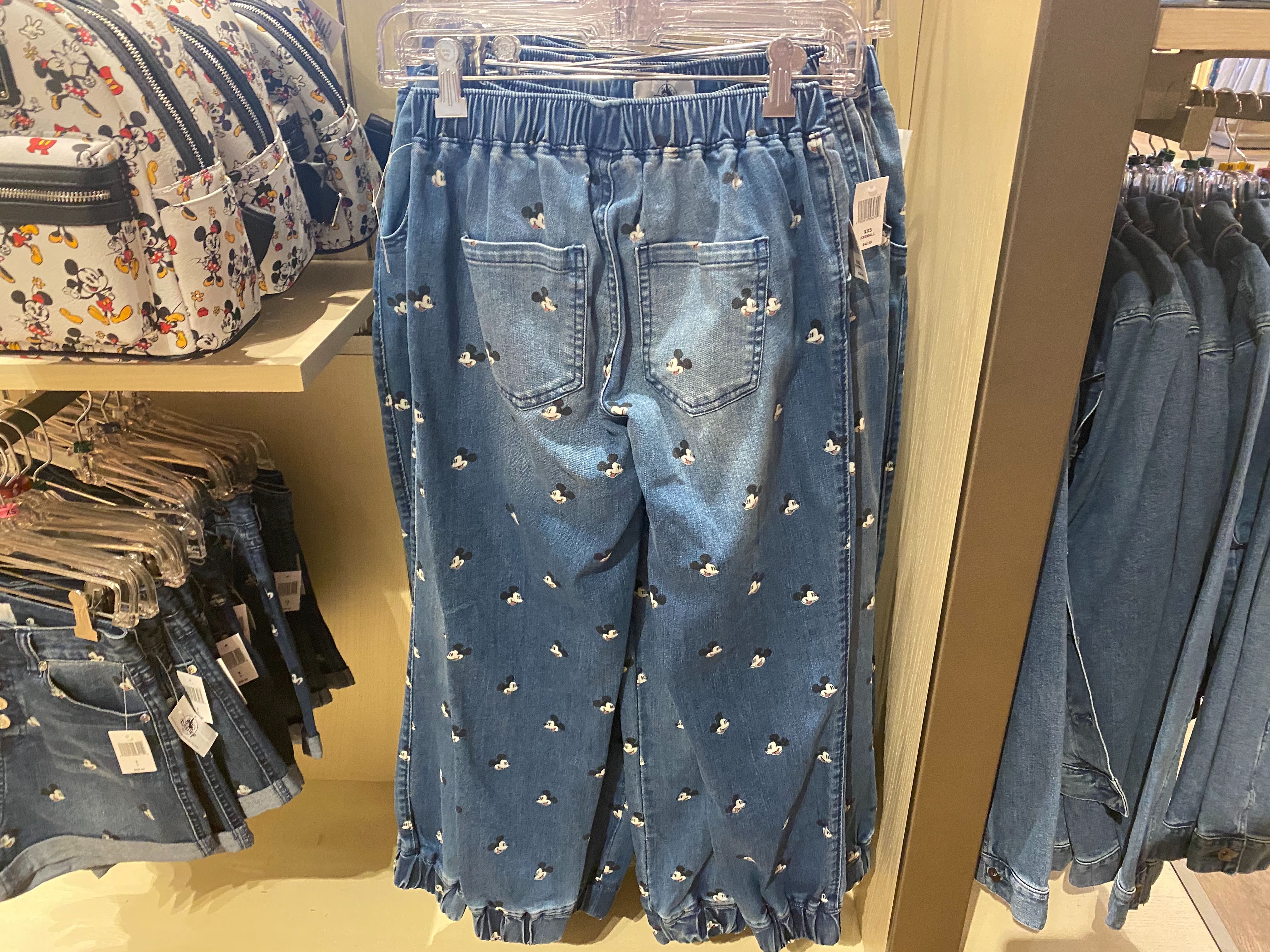 mickey denim joggers