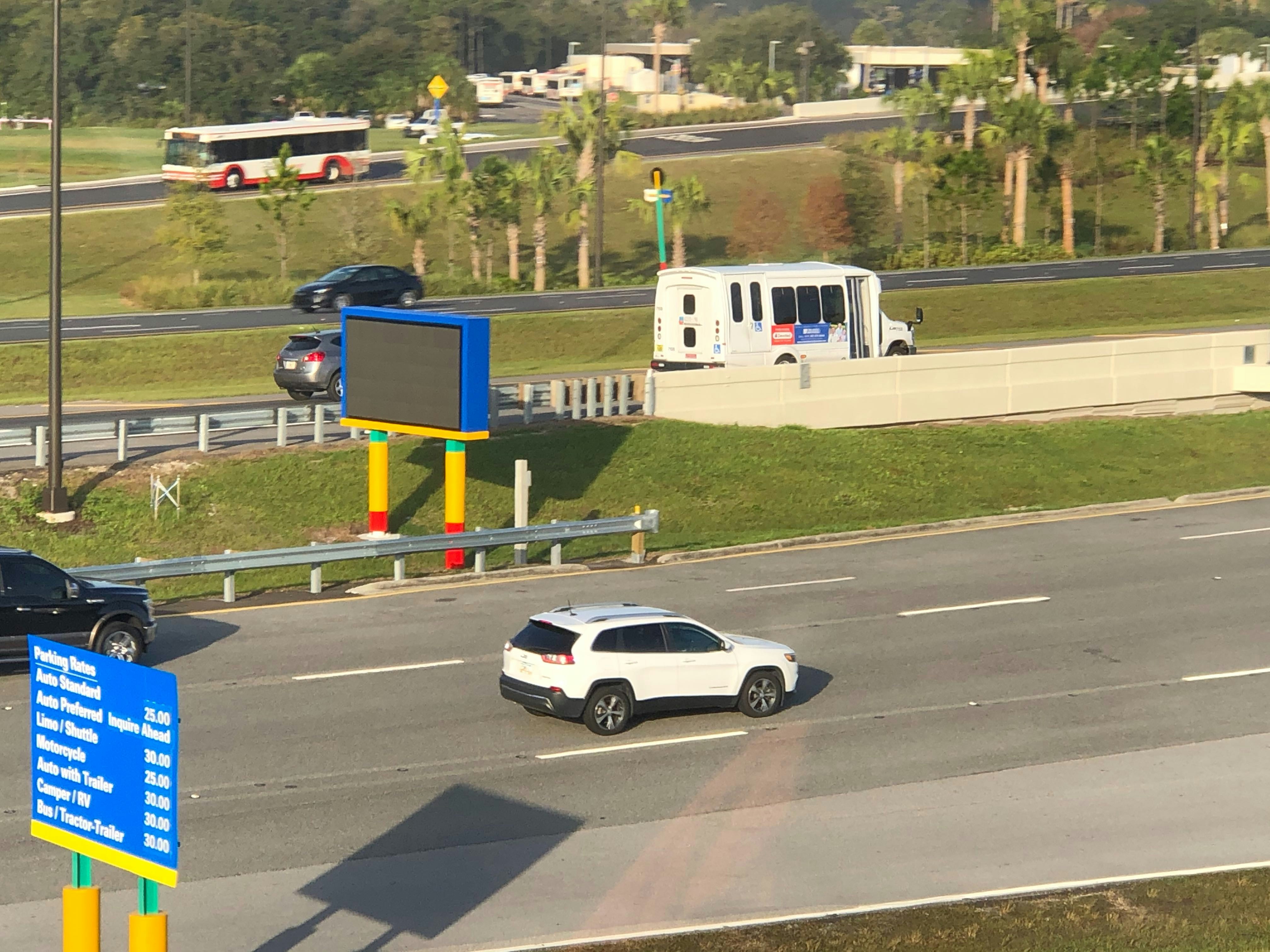 Magic Kingdom Toll Plaza Variable Message Sign to Aid Guests Installed 