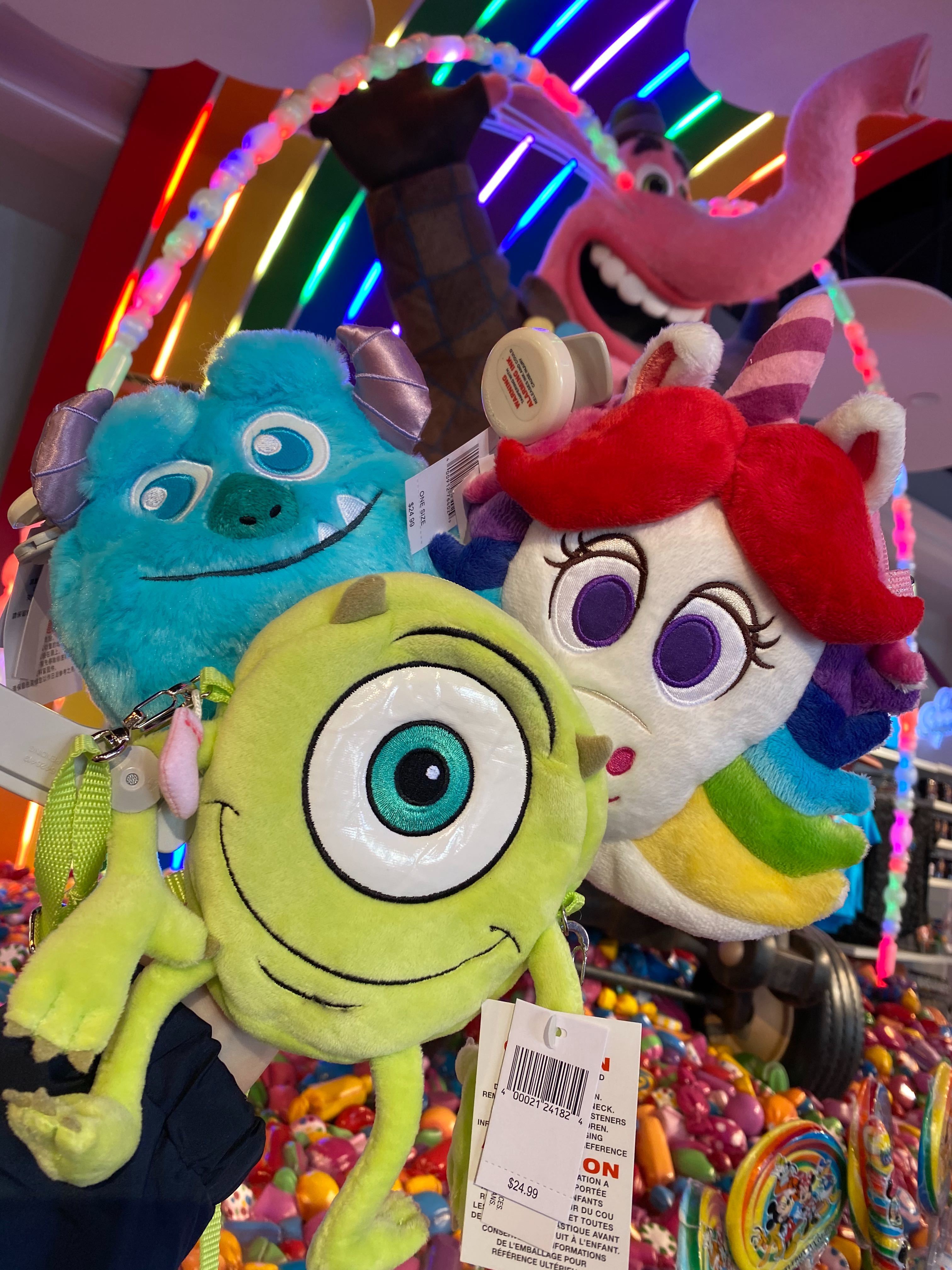 PHOTOS New PIXAR Character Purses Mike Wazowski Sulley Rainbow