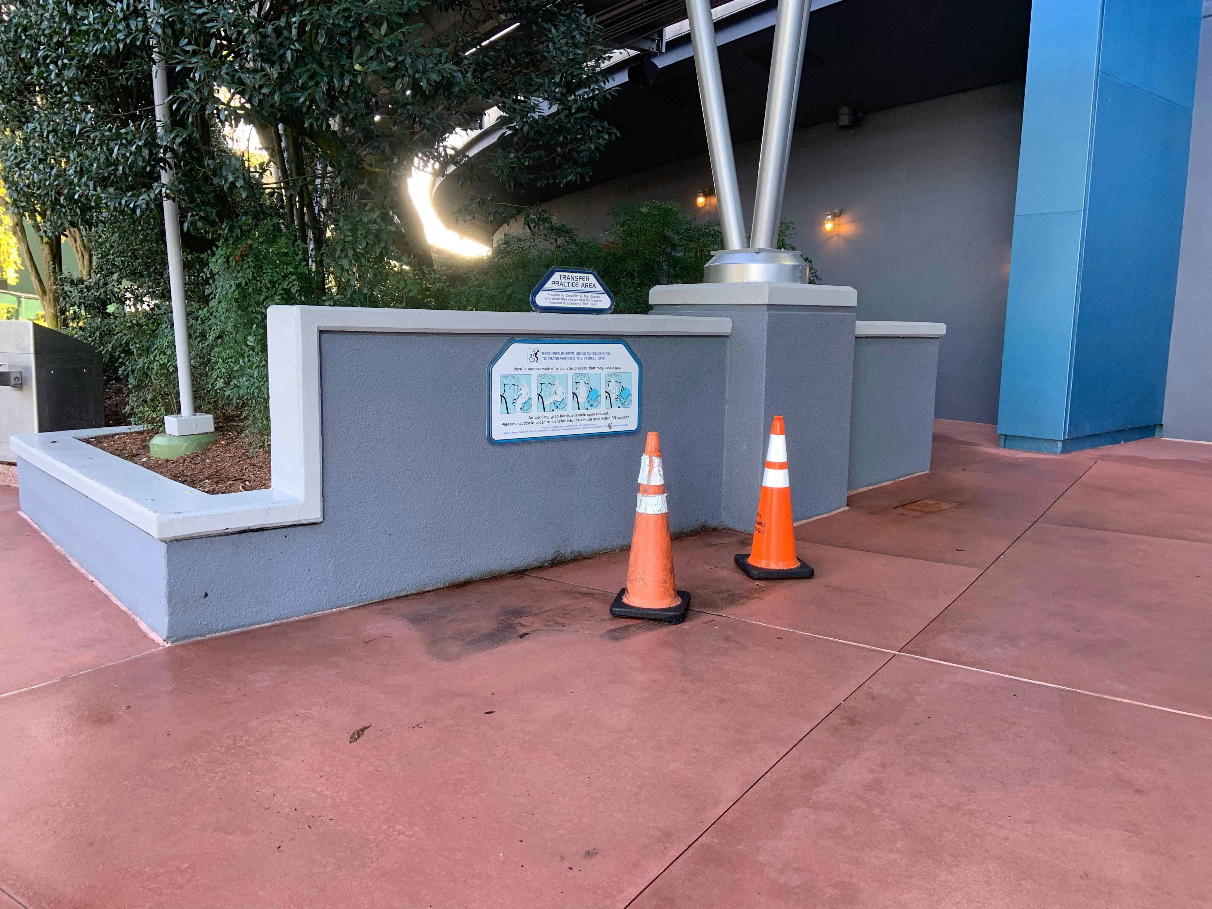 PHOTOS Construction Walls Erected at Test Track; Now Closed for