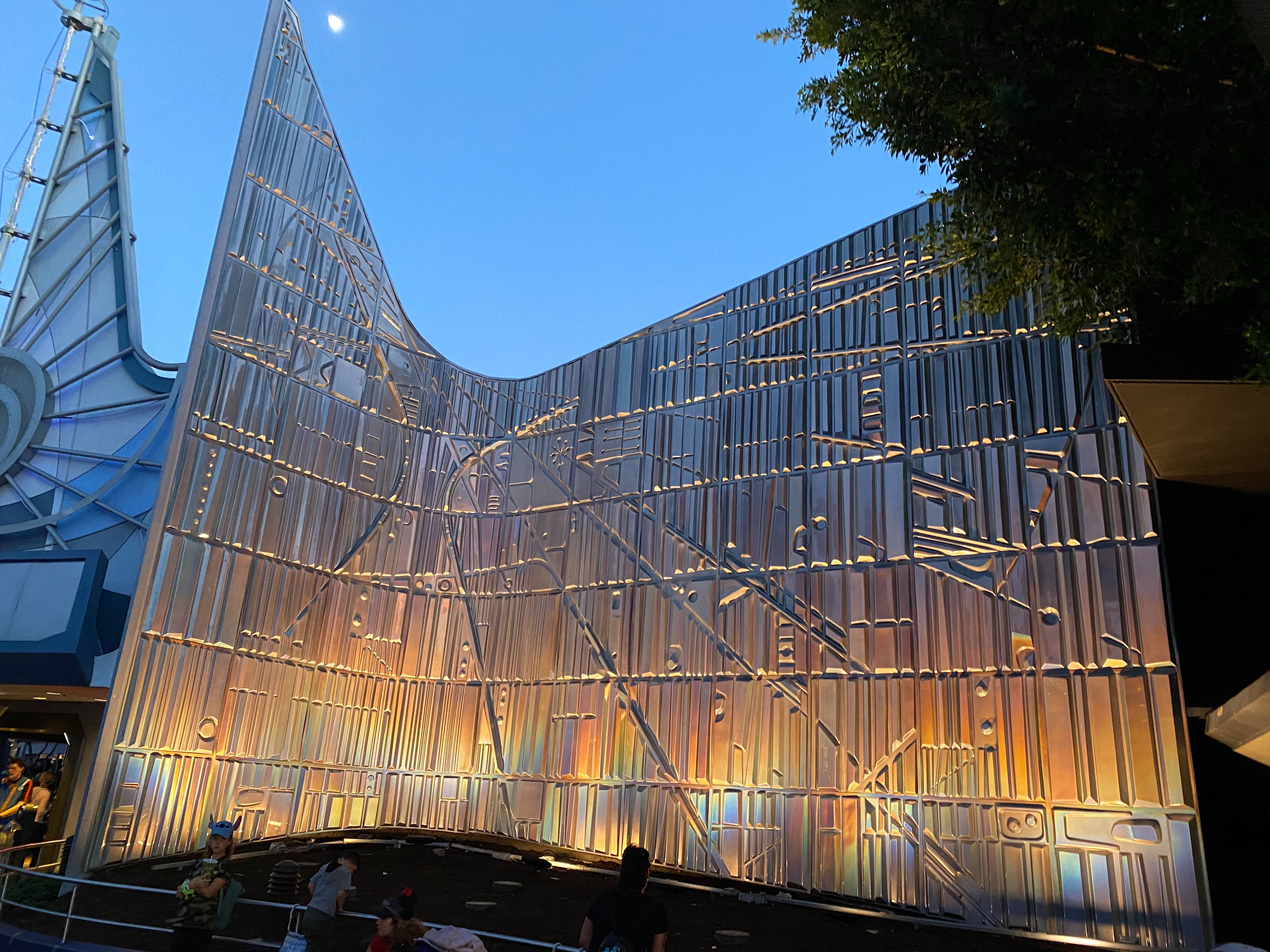Tomorrowland Entrance Wall is Revealed after Construction in Disneyland Park