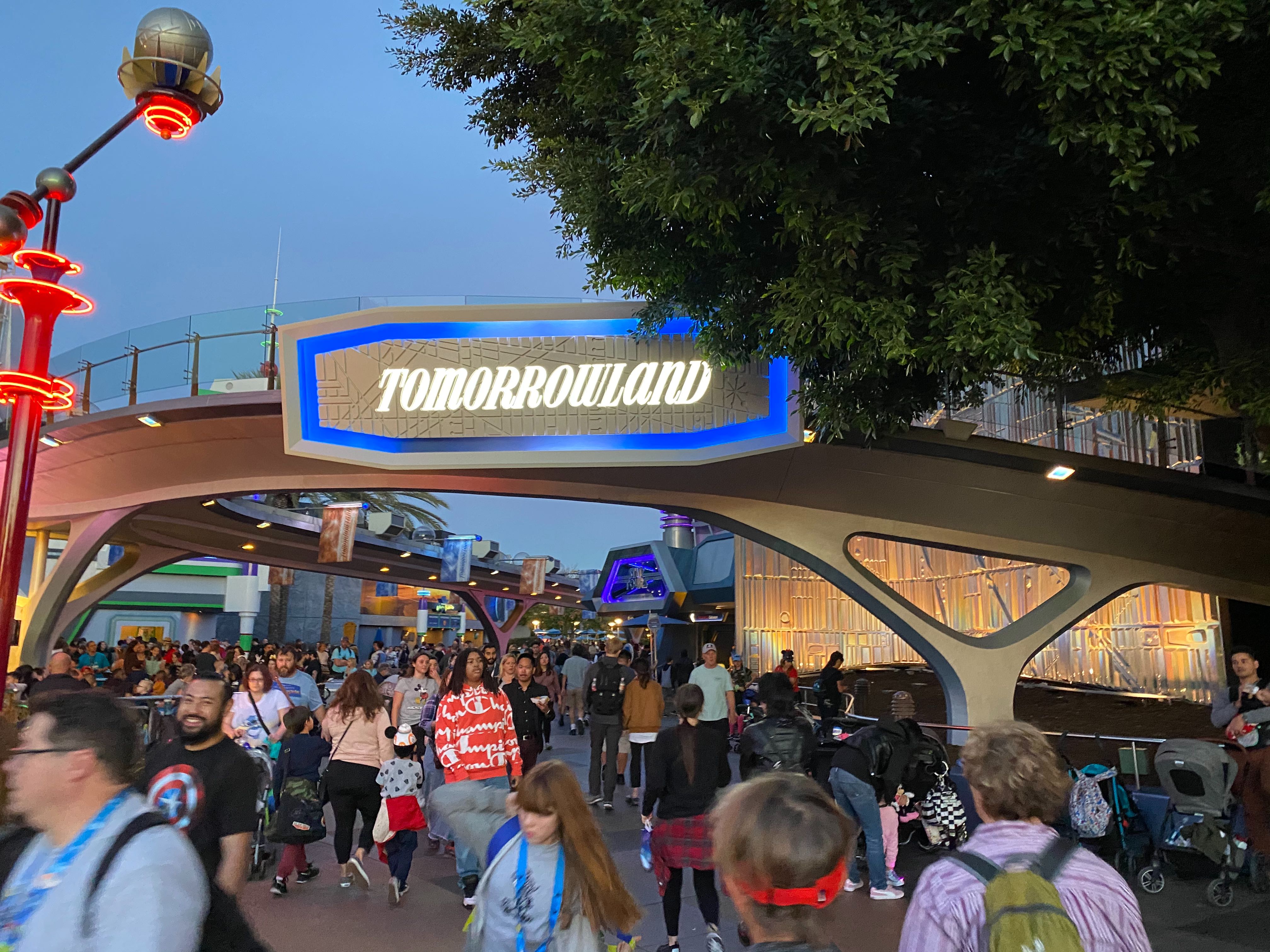 Tomorrowland Entrance Wall is Revealed after Construction in Disneyland Park