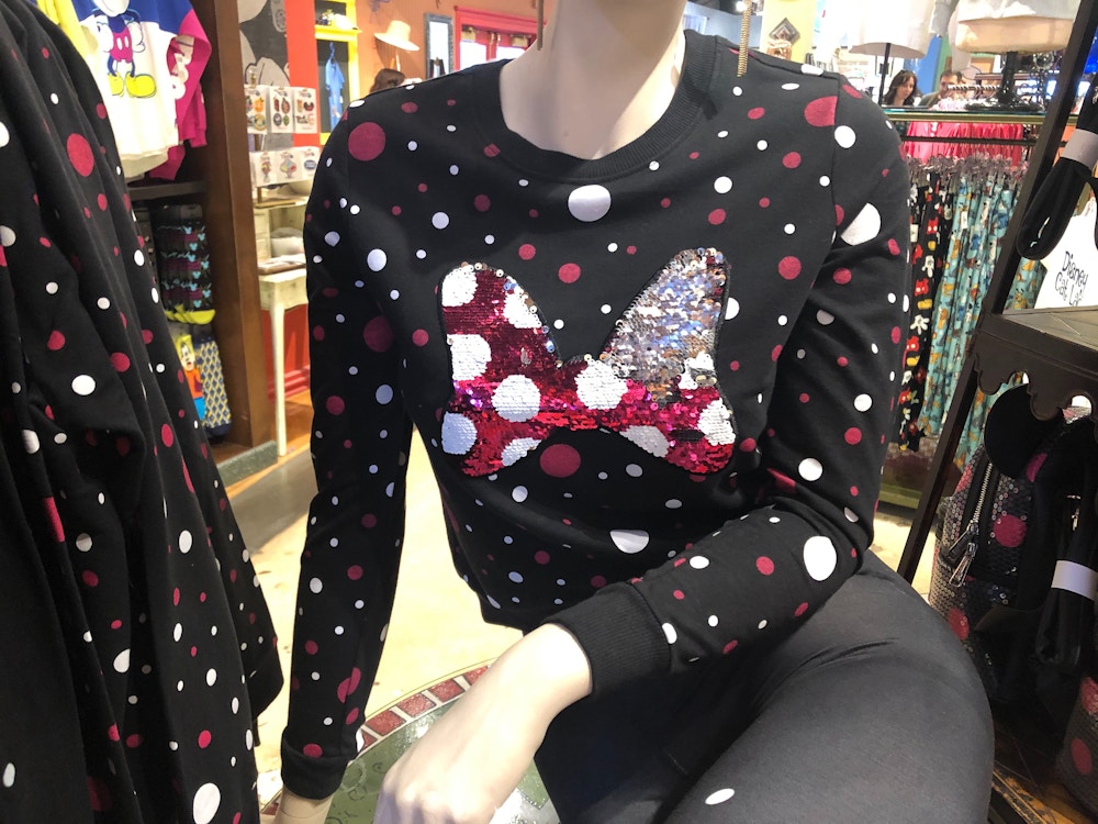 Rock The Dots Women's Flip Sequined Long-Sleeved T-Shirt
