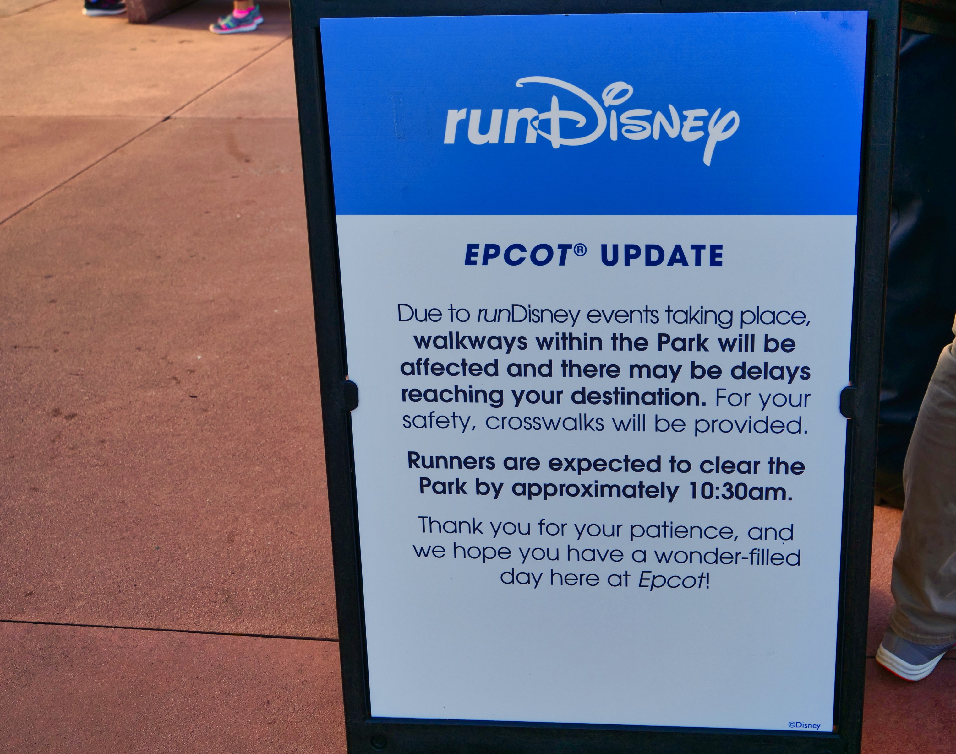 runDisney Sign