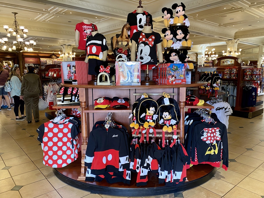 Mickey Mouse Merch display