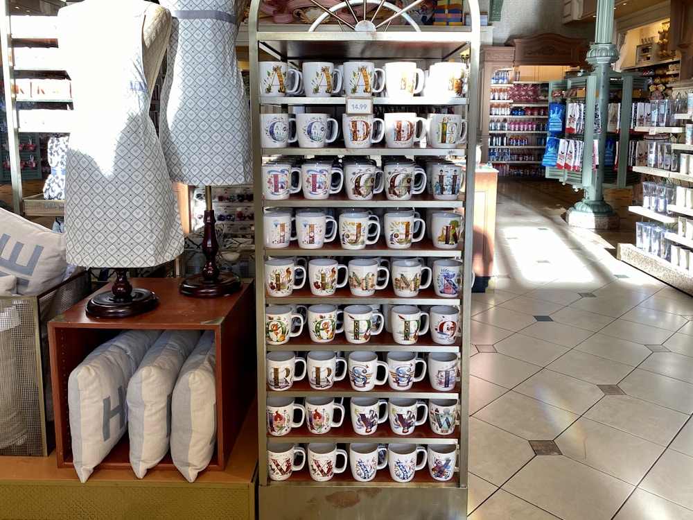 Disney alphabet mugs