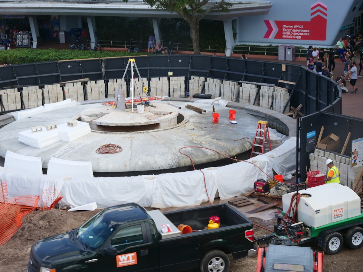 EPCOT Entrance Fountain Refurbishment