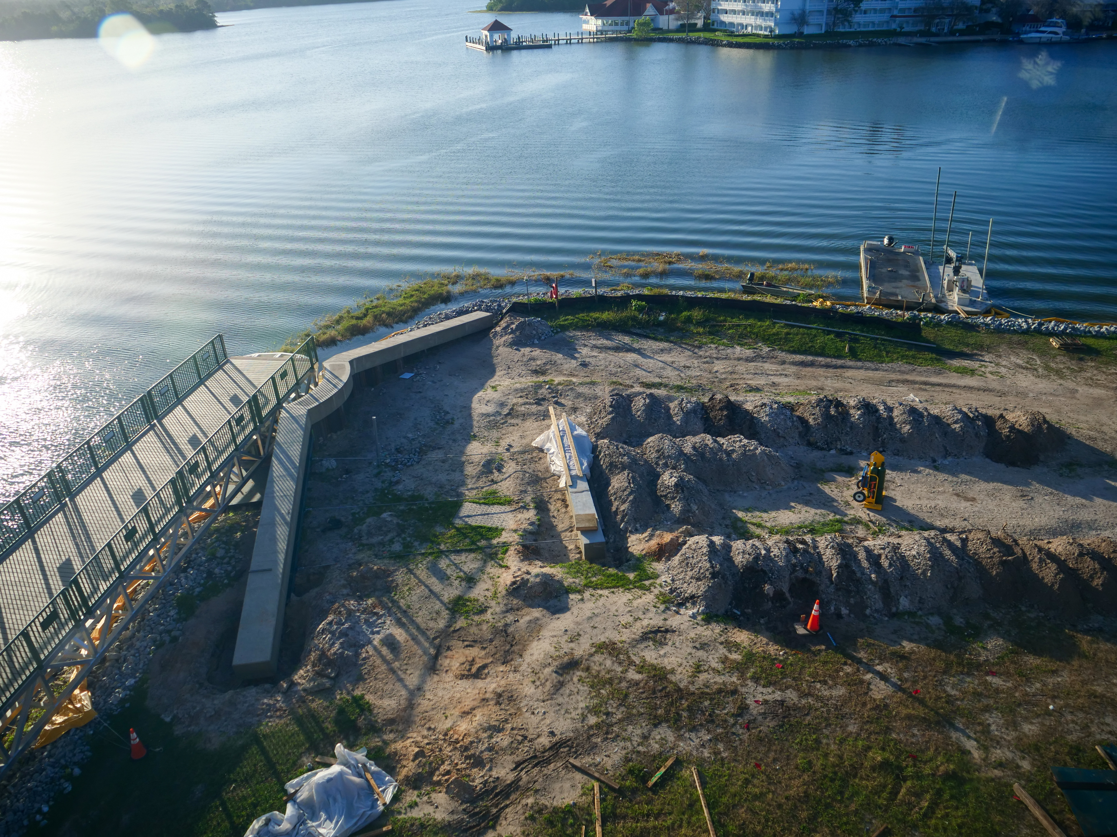 Grand Floridian Walkway Bridge Construction