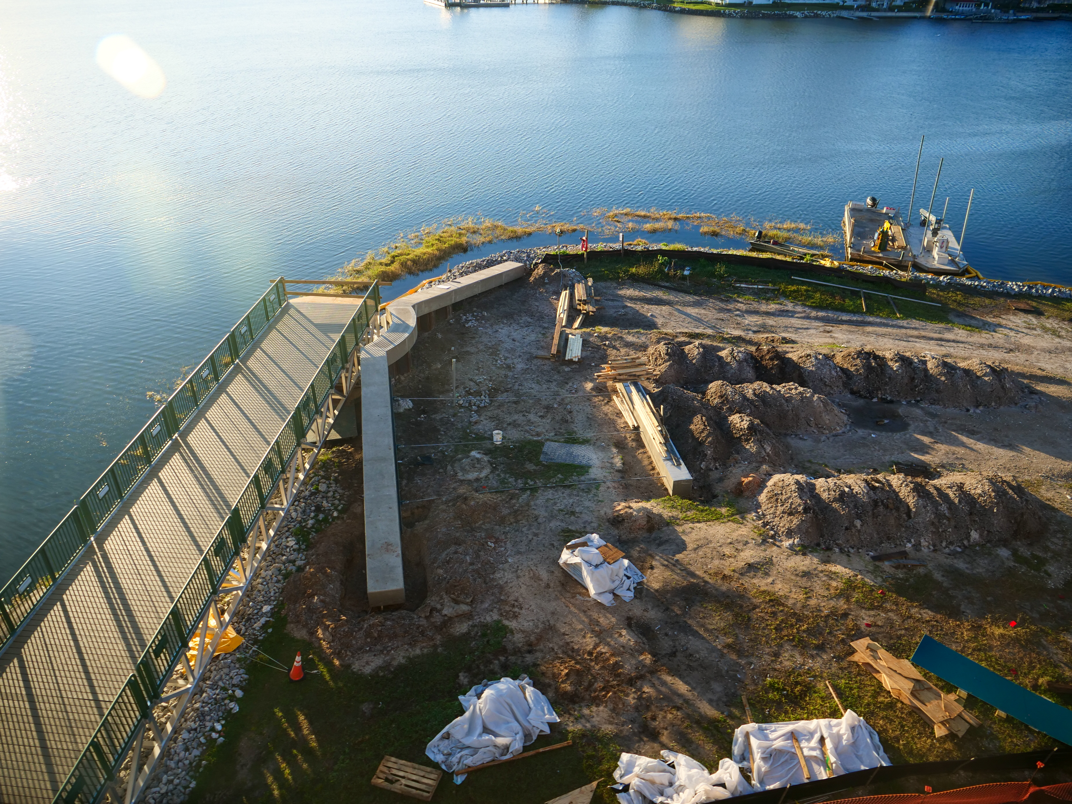 Grand Floridian Walkway Construction