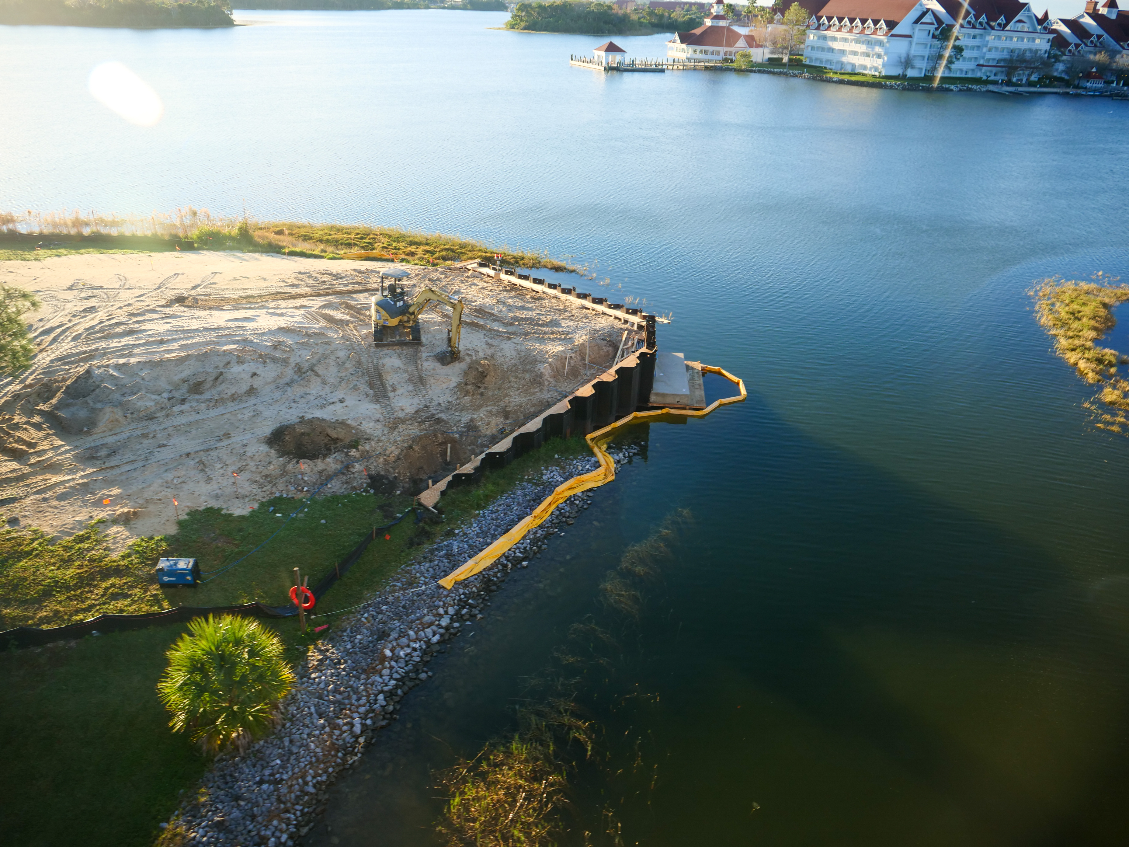 Grand Floridian Walkway Construction