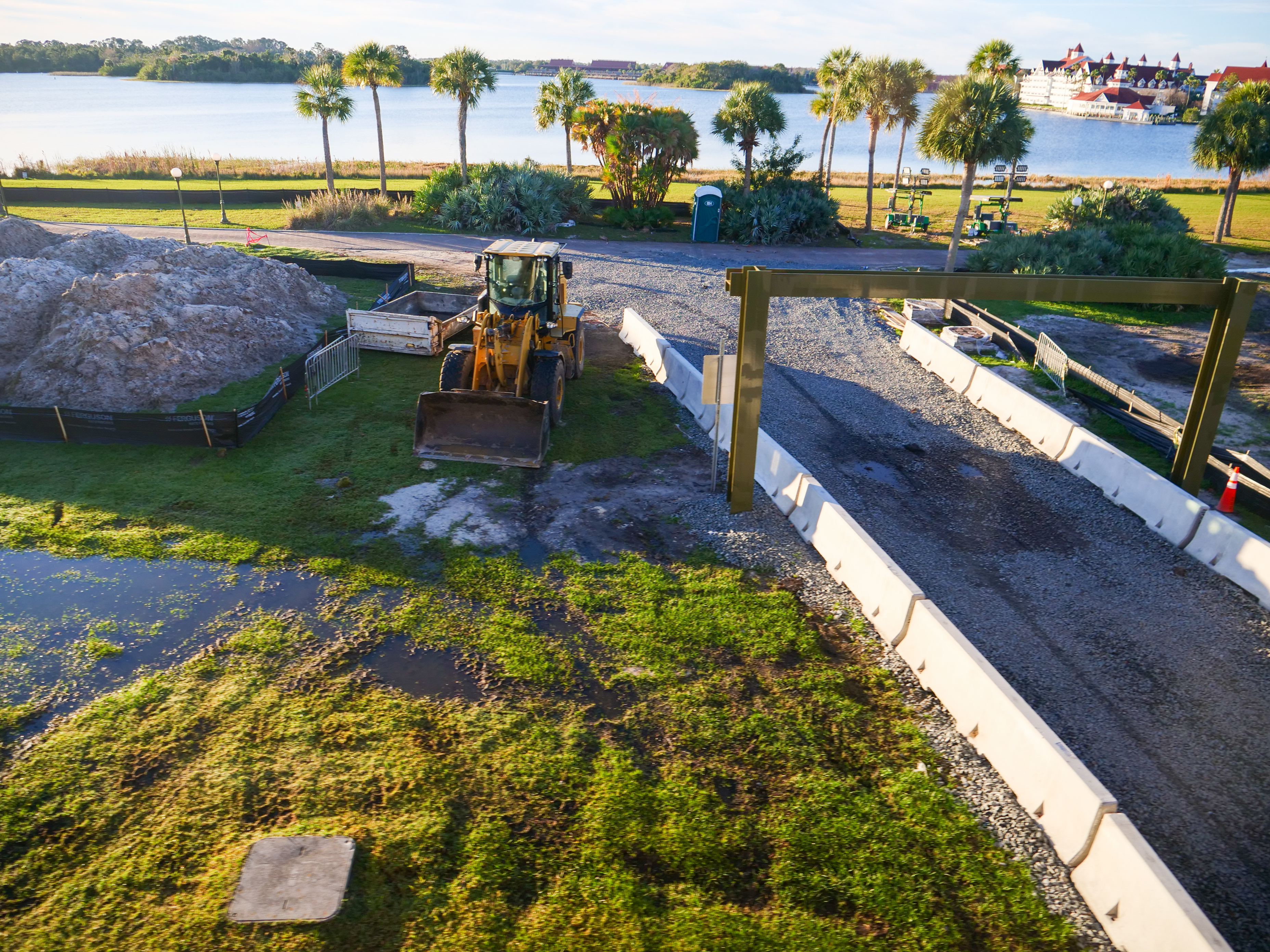 Grand Floridian Walkway Construction