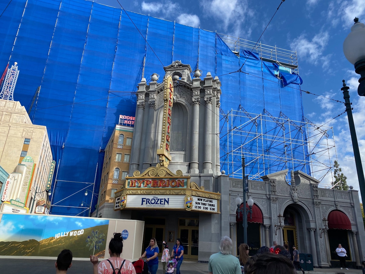 Hollywood Land Sky Backdrop Repainting