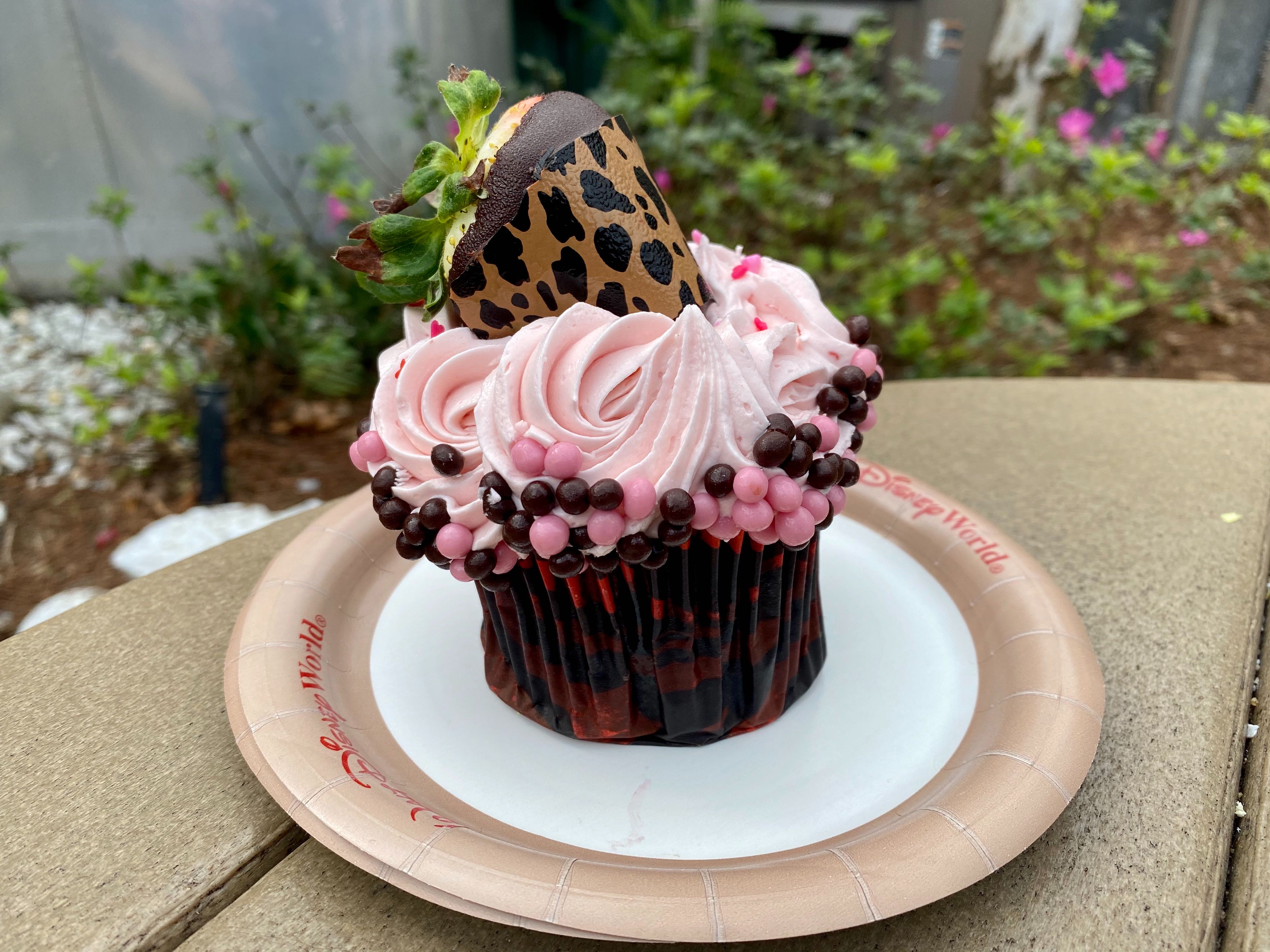 Pink Strawberry Sweetheart Cupcake Faux Cupcake Valentine 