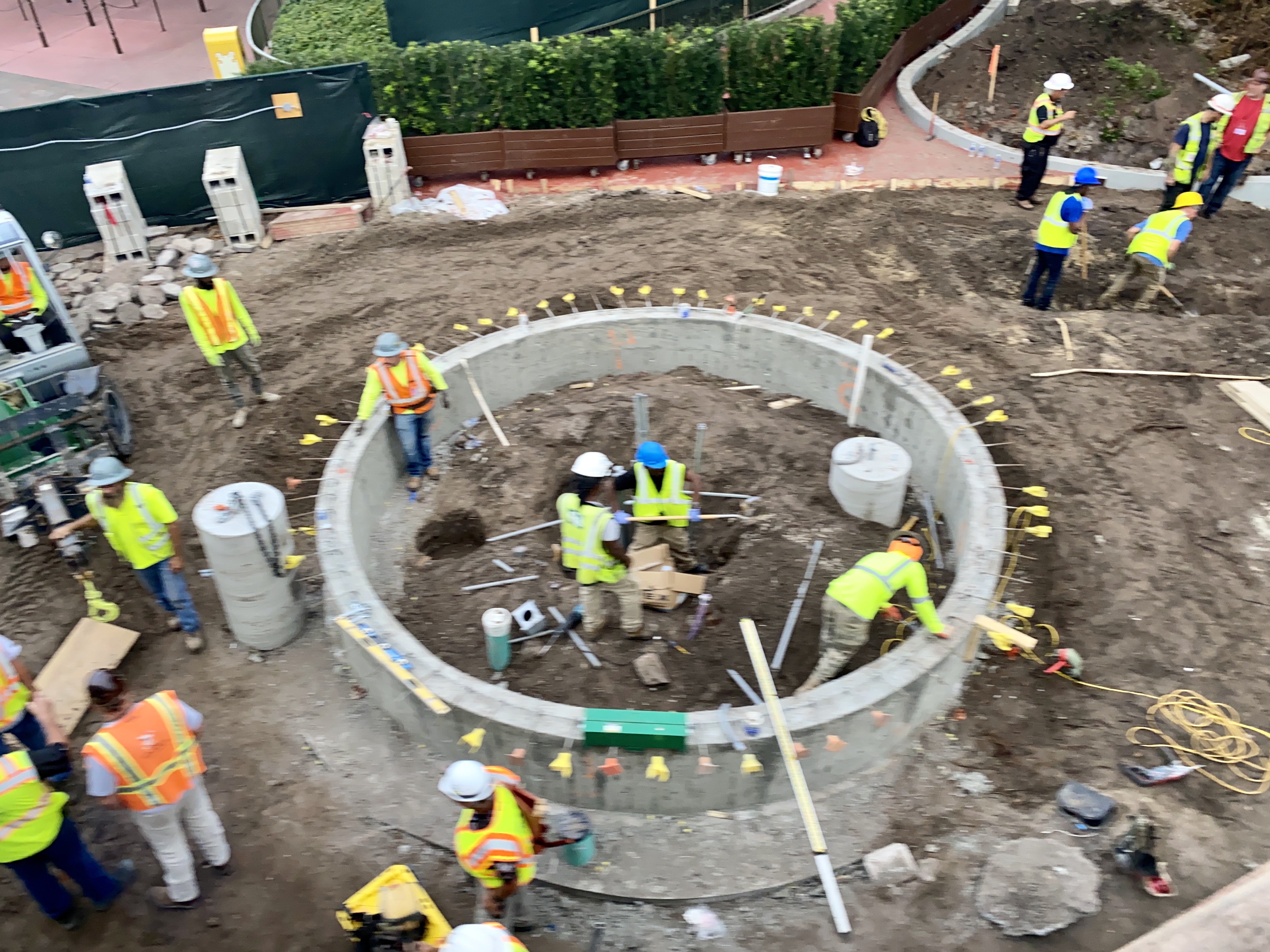 Magic kingdom contemporary walkway construction