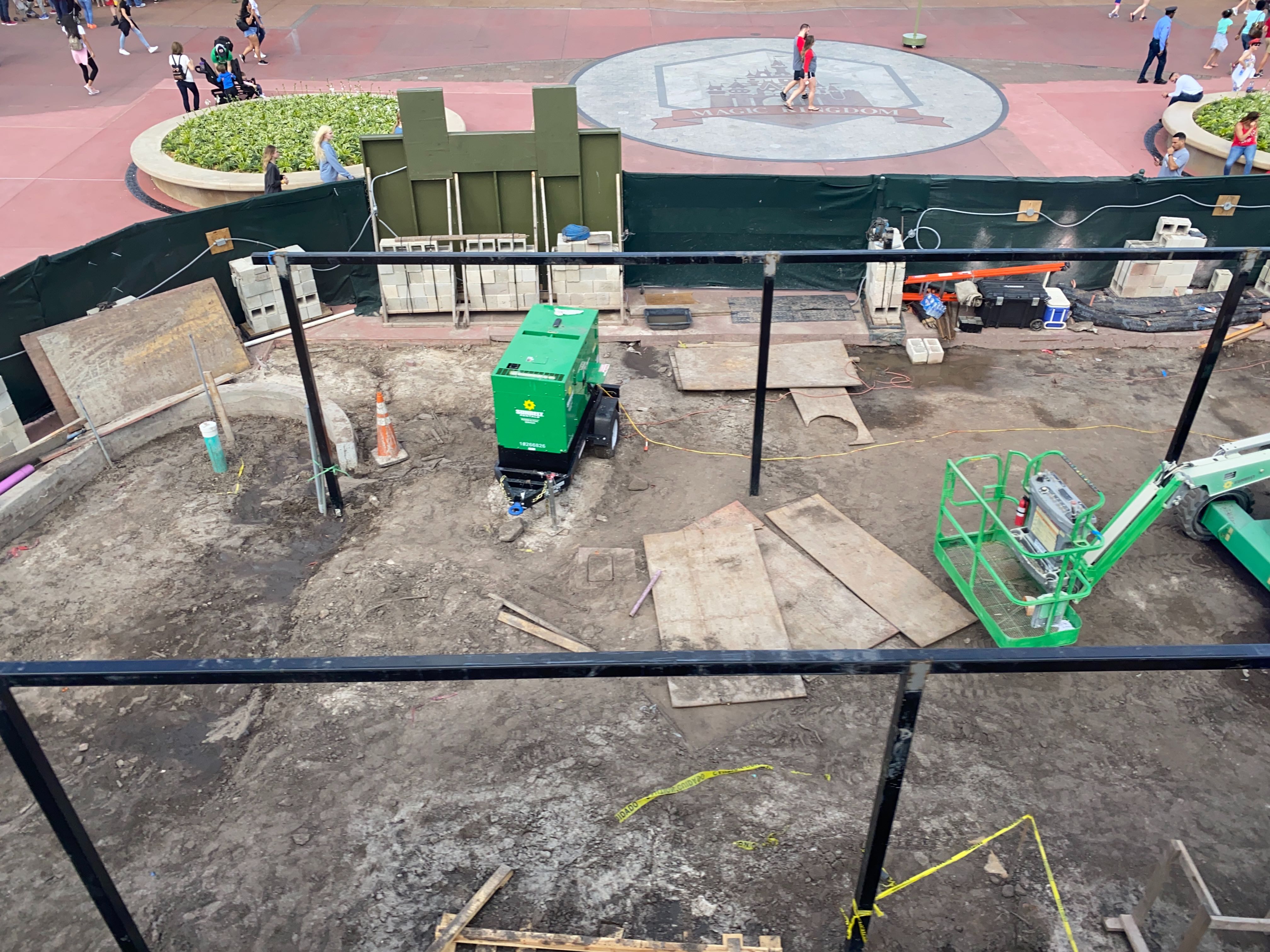 magic kingdom entrance construction center