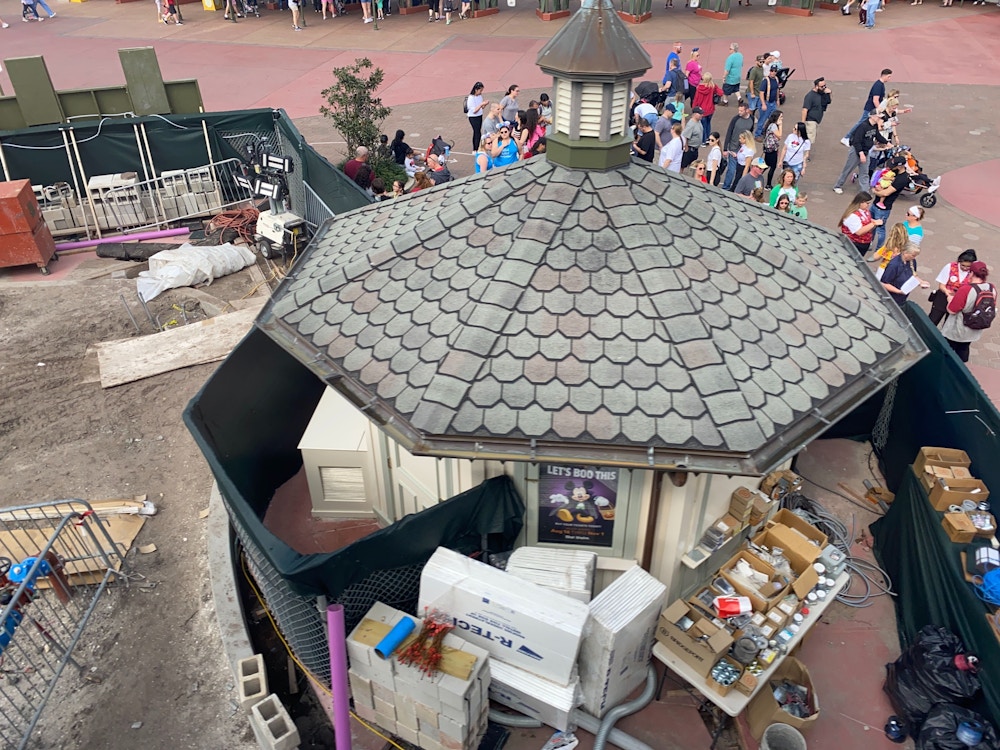 magic kingdom entrance construction left