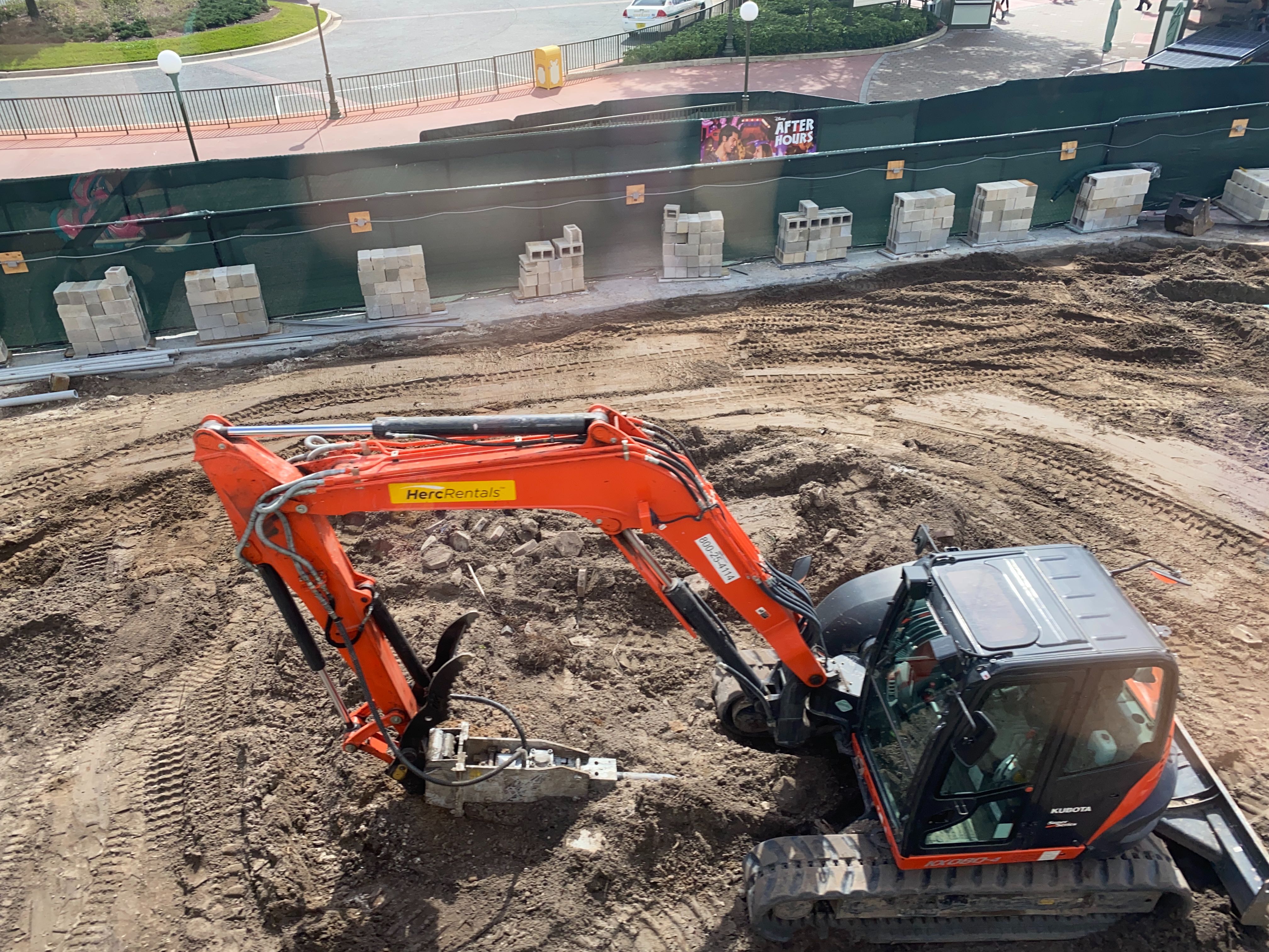 magic kingdom entrance construction