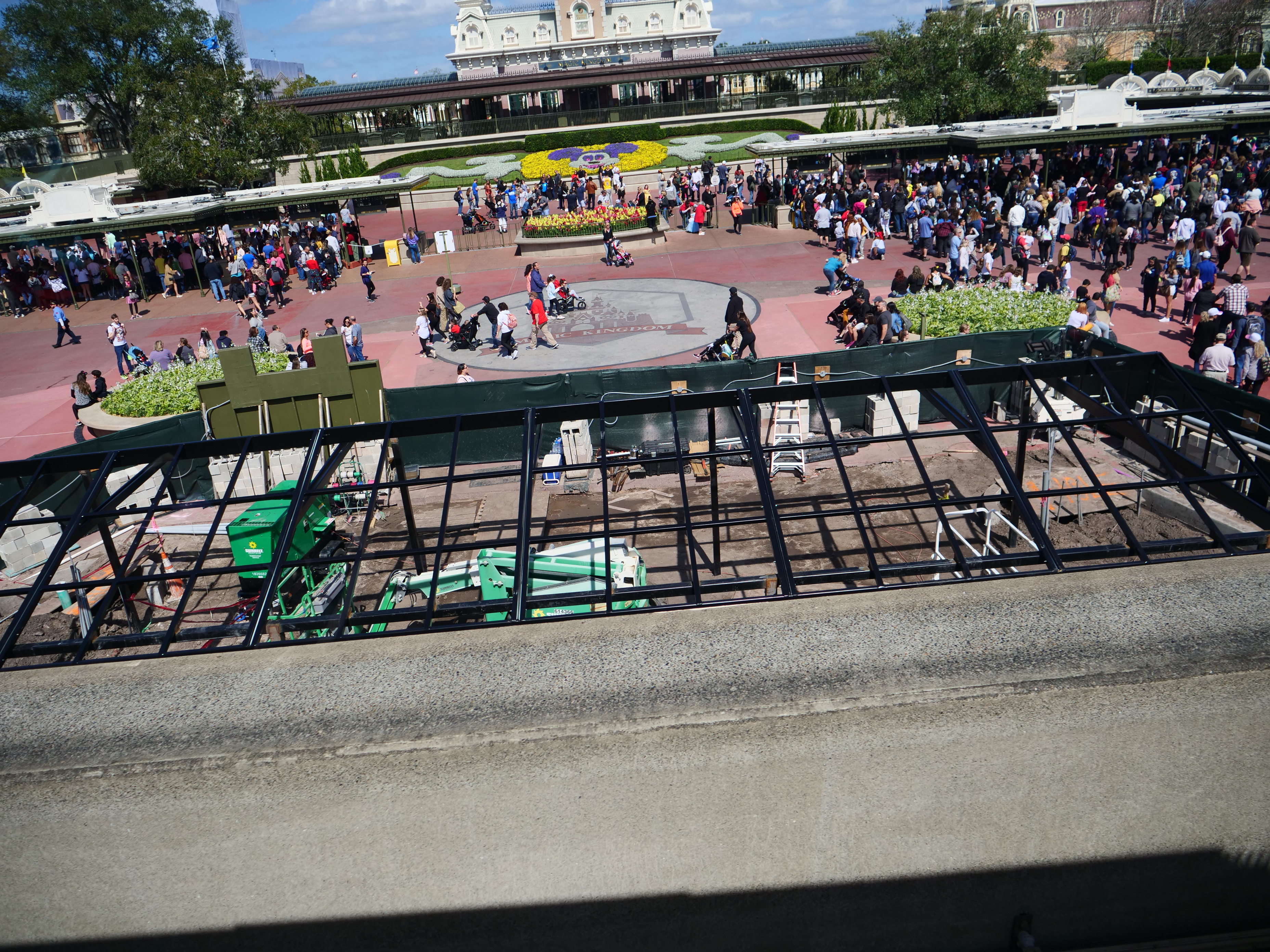 Magic Kingdom Entrance Construction