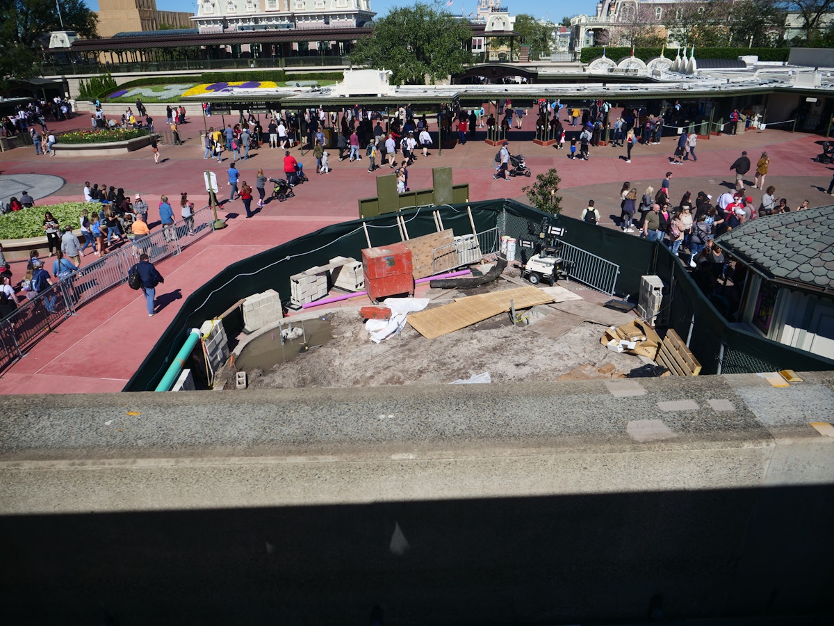 Magic Kingdom Entrance Construction