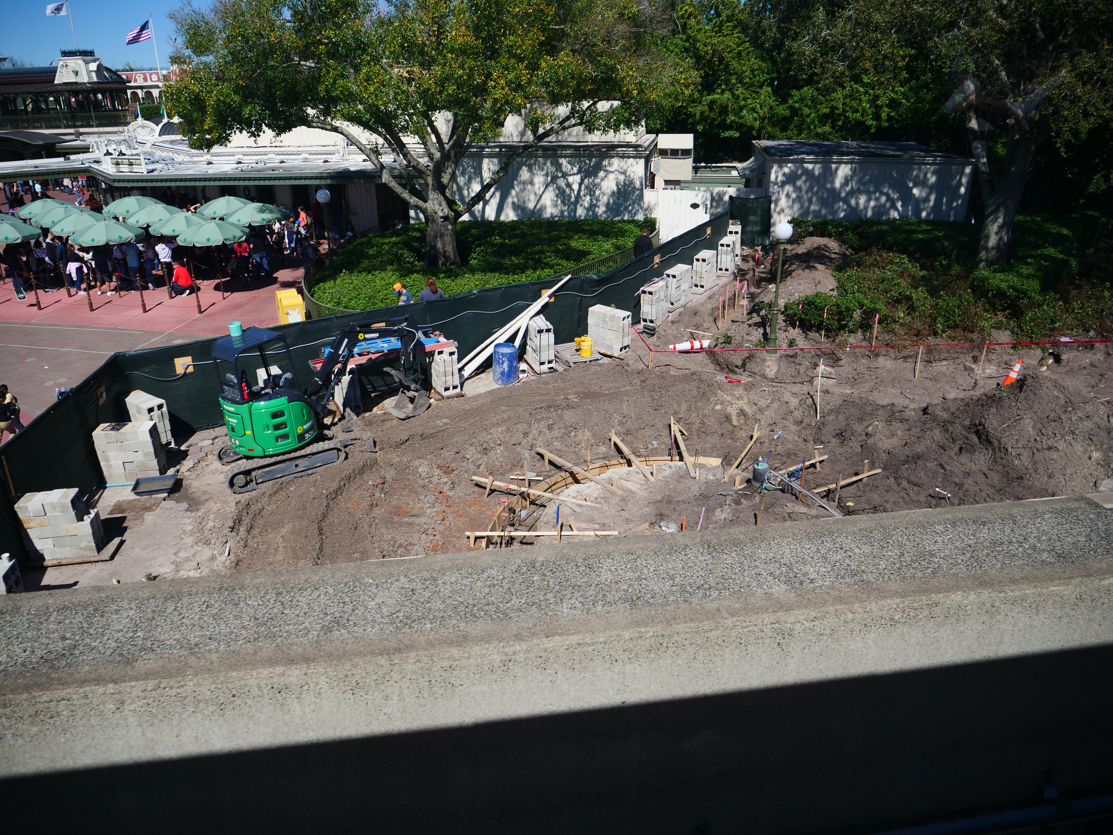 Magic Kingdom Entrance Construction