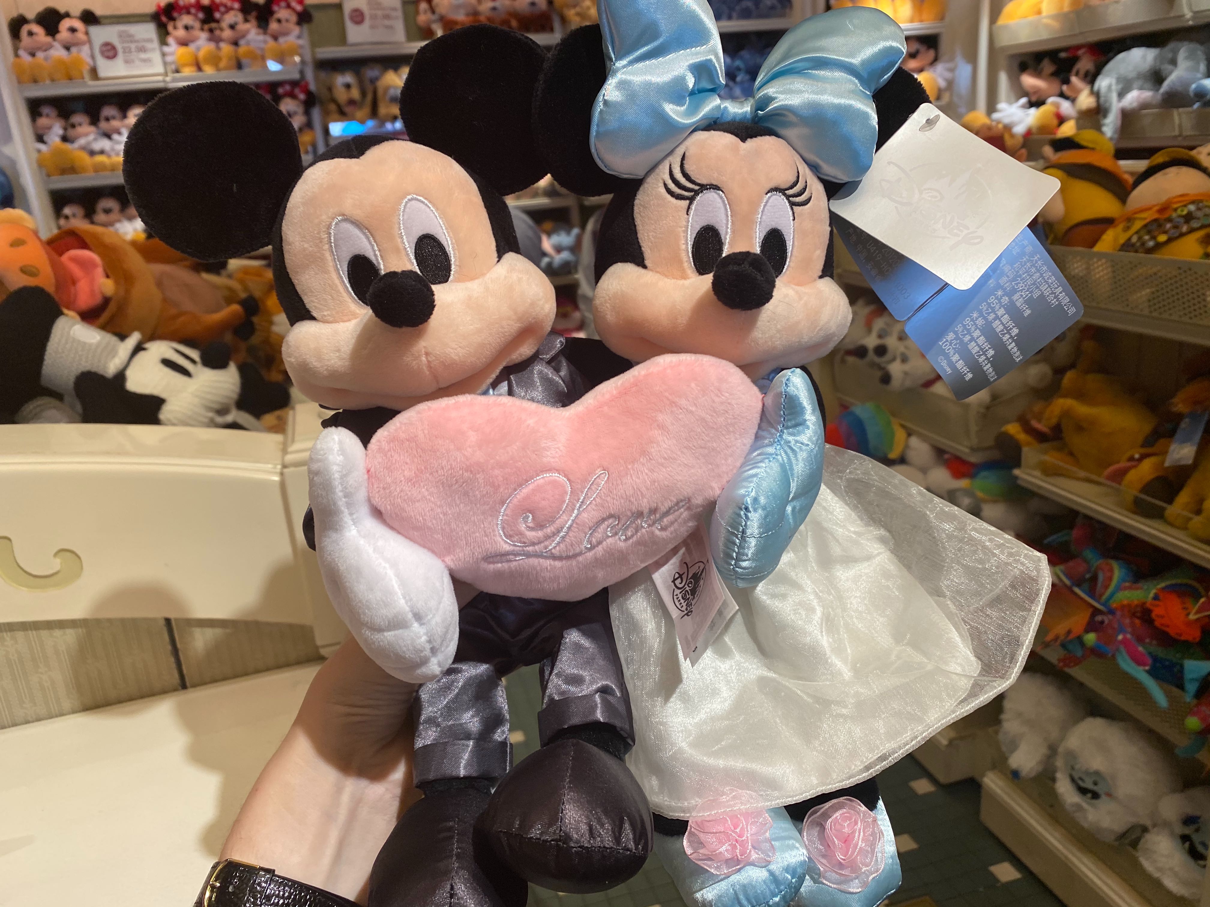 mickey and minnie mouse 2018 wedding soft toy set