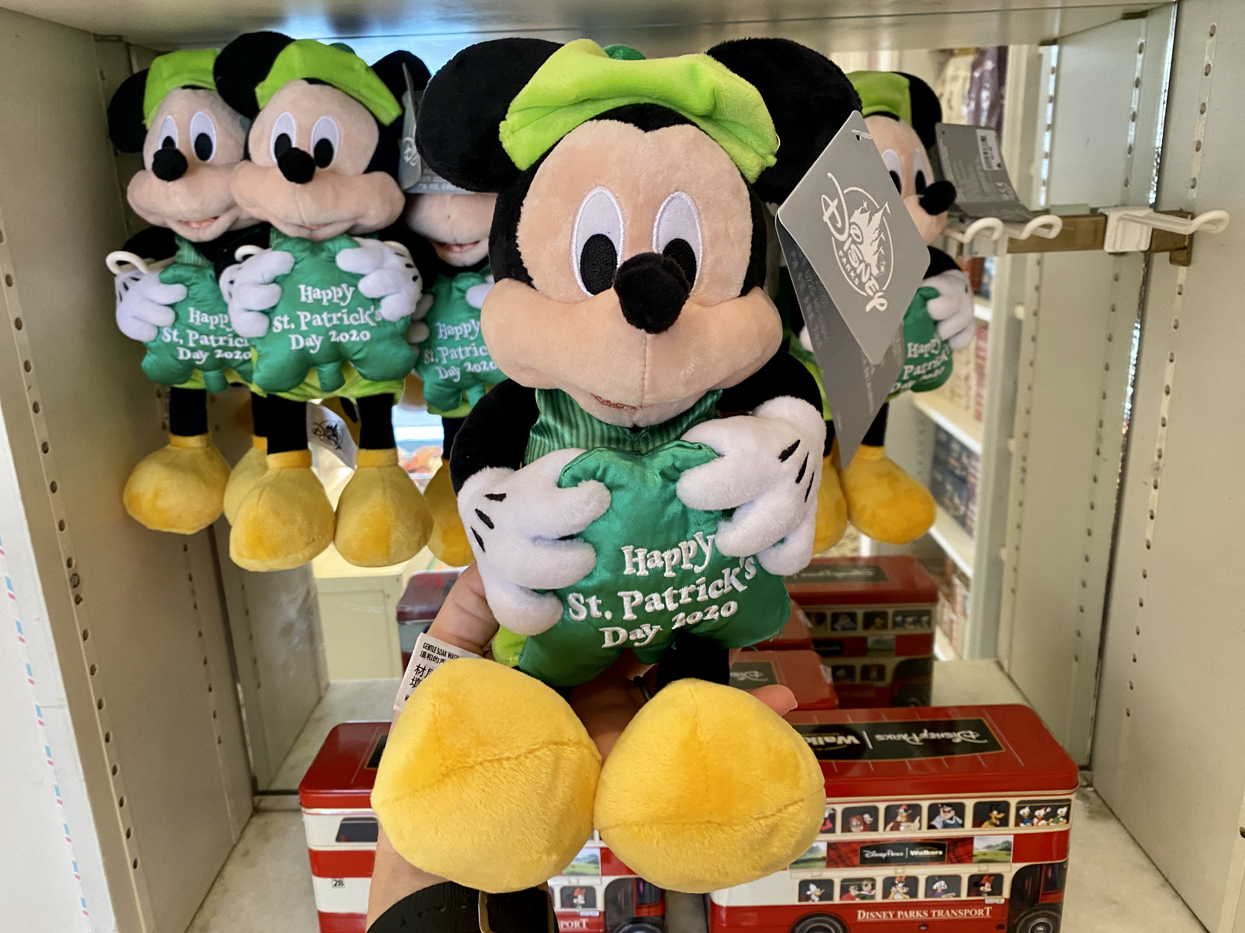 St Patrick&rsquo;s day mickey plush