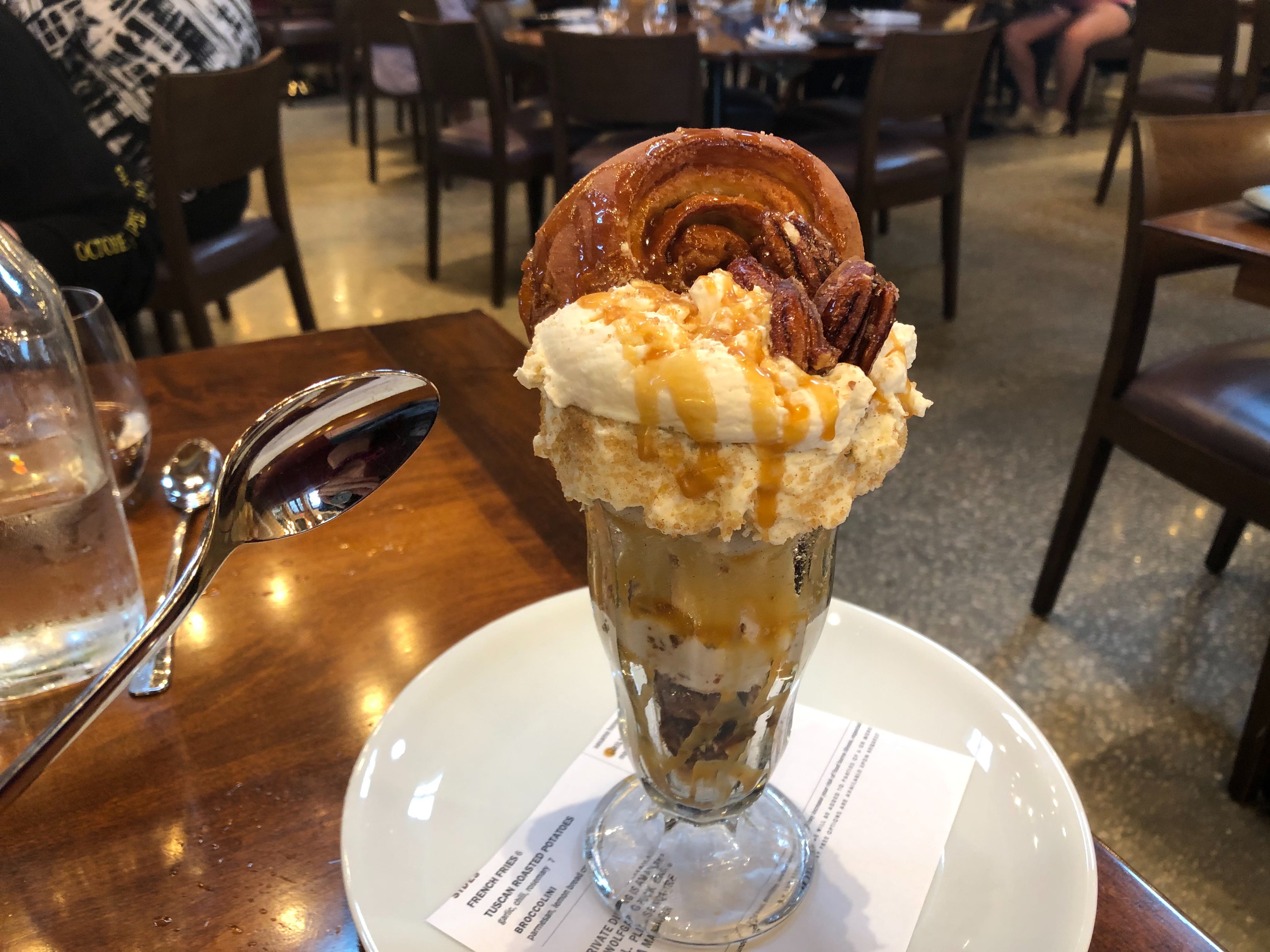 REVIEW New "Cinnful Sundae" Combines Cinnamon Vanilla Gelato, Candied