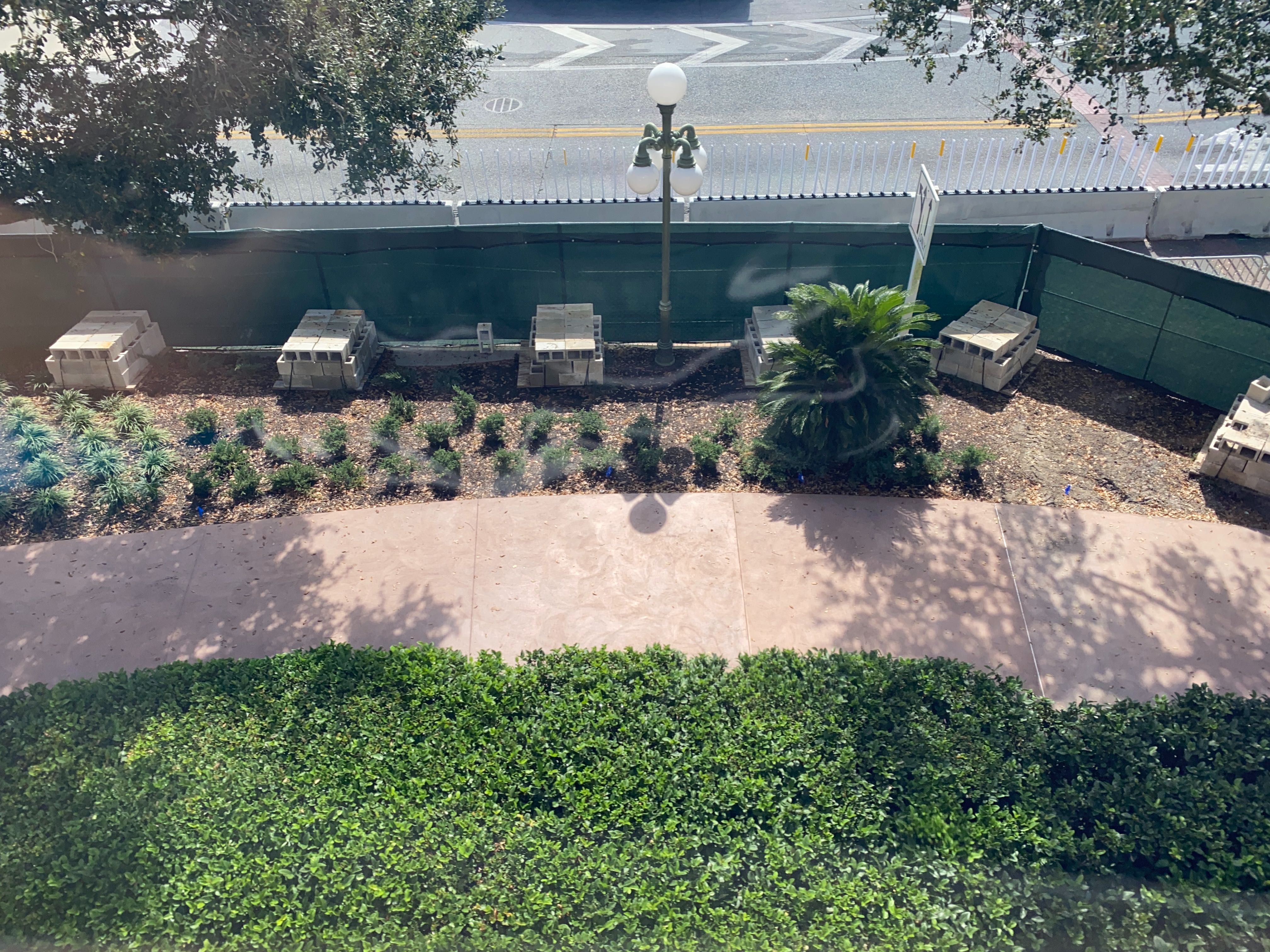 contemporary magic kingdom walkway construction