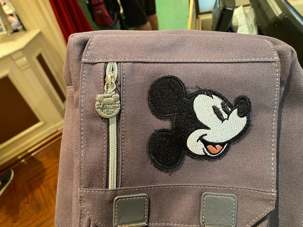 Disney Parks Mickey Mouse Pin Trading Bag New With Tag