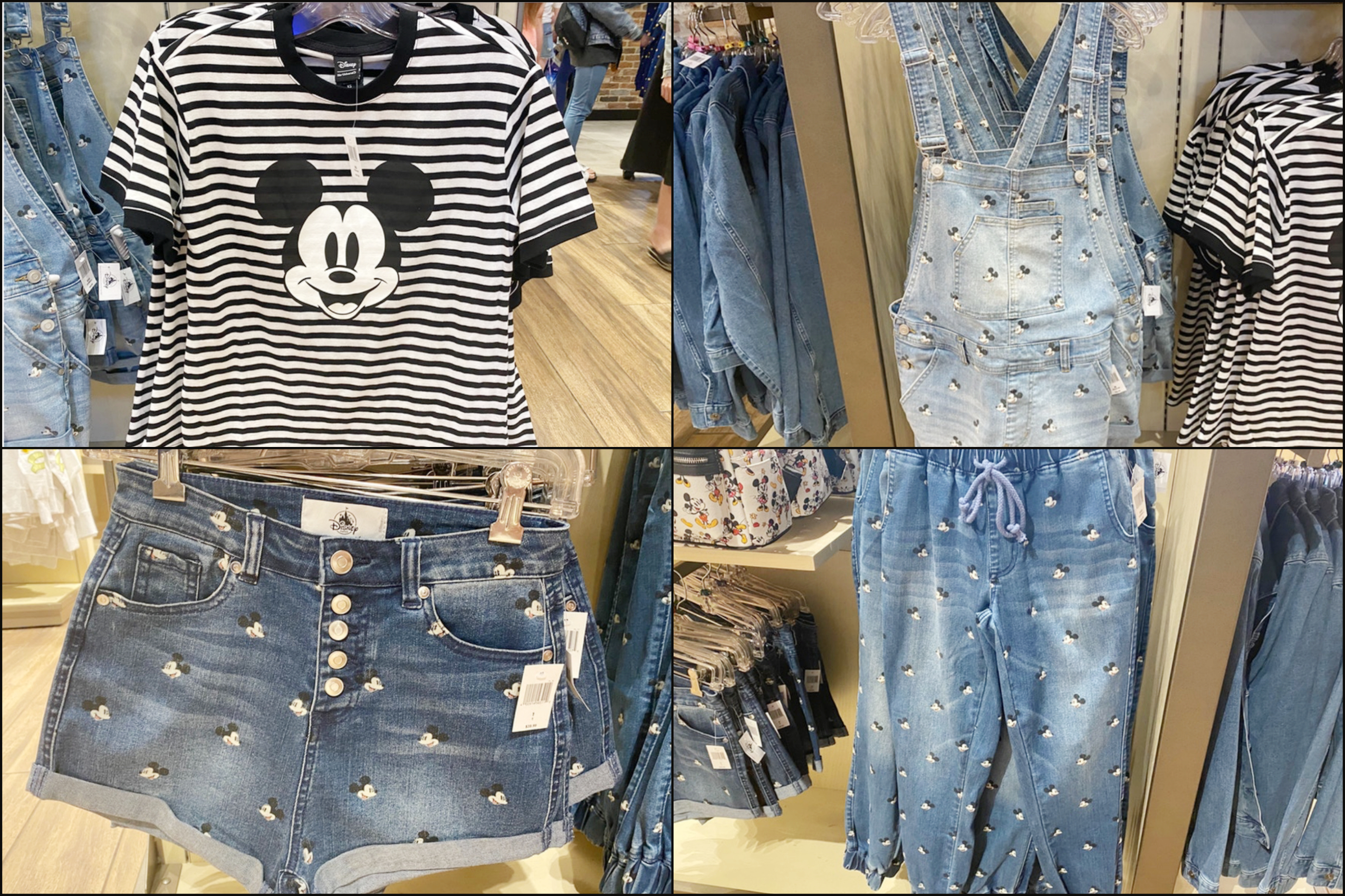 Mickey mouse denim on sale shorts