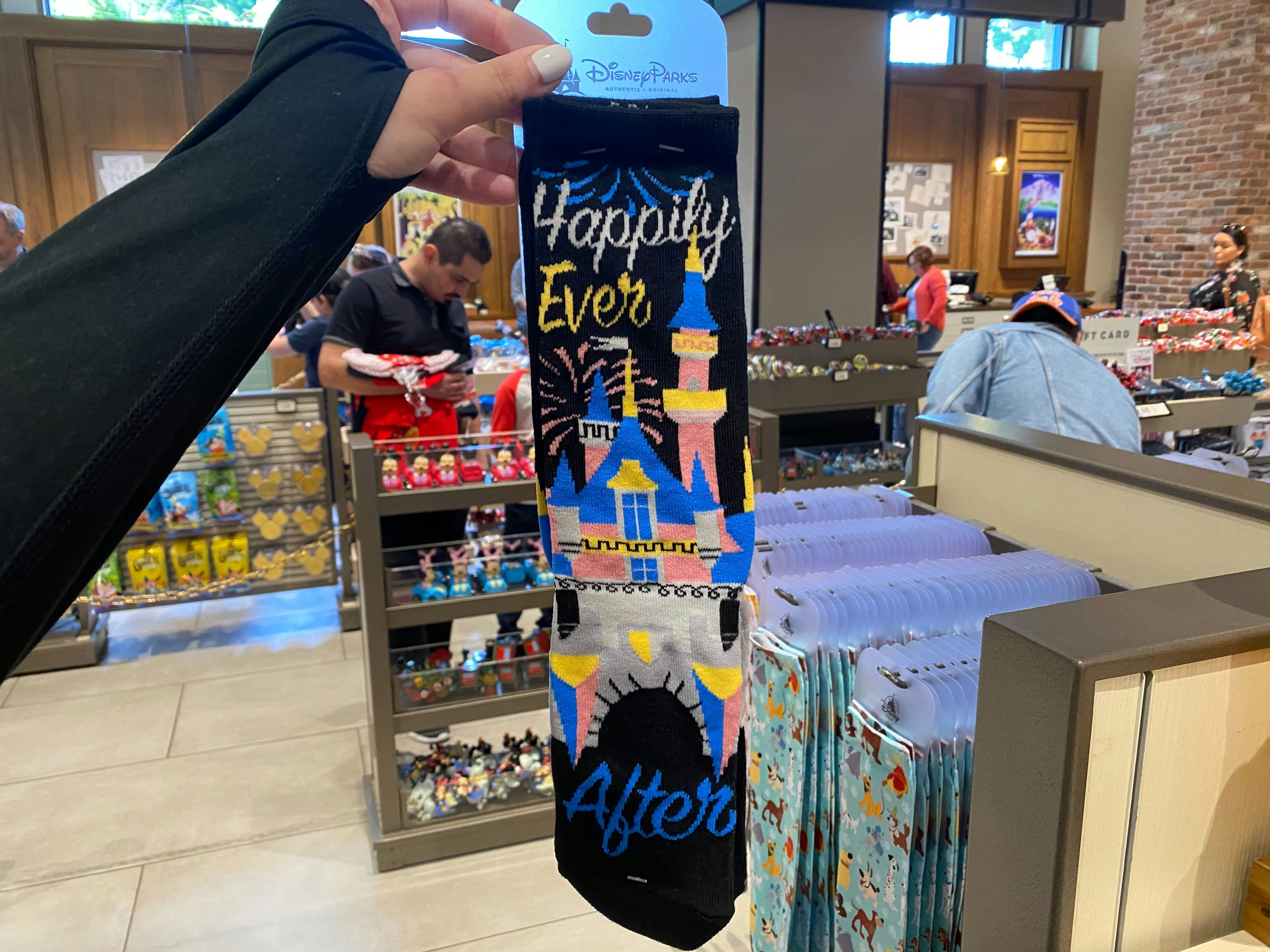 Happily Ever After Sleeping Beauty Castle Socks - $14.99