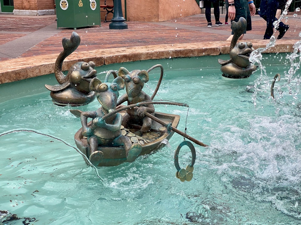 fishing rats muppets fountain